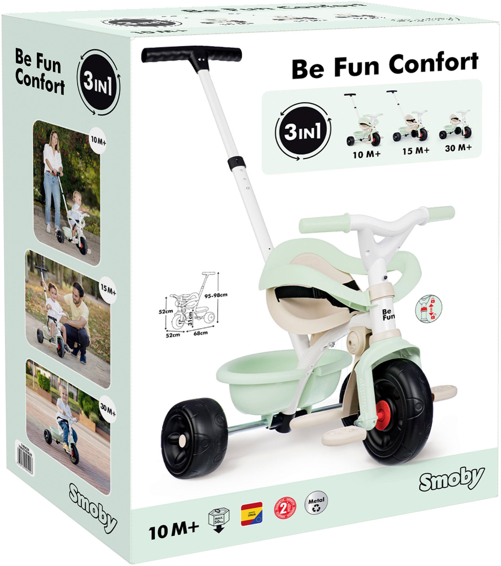 Smoby Dreirad »Be Fun, Komfort«, Made in Europe