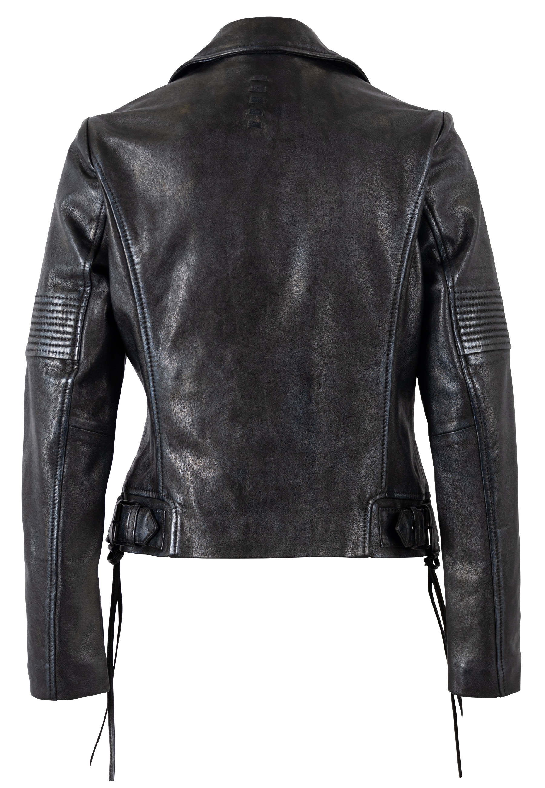 Mauritius Lederjacke »MWJuna SF« mit asymmetrischem Verschluss, Slim Fit