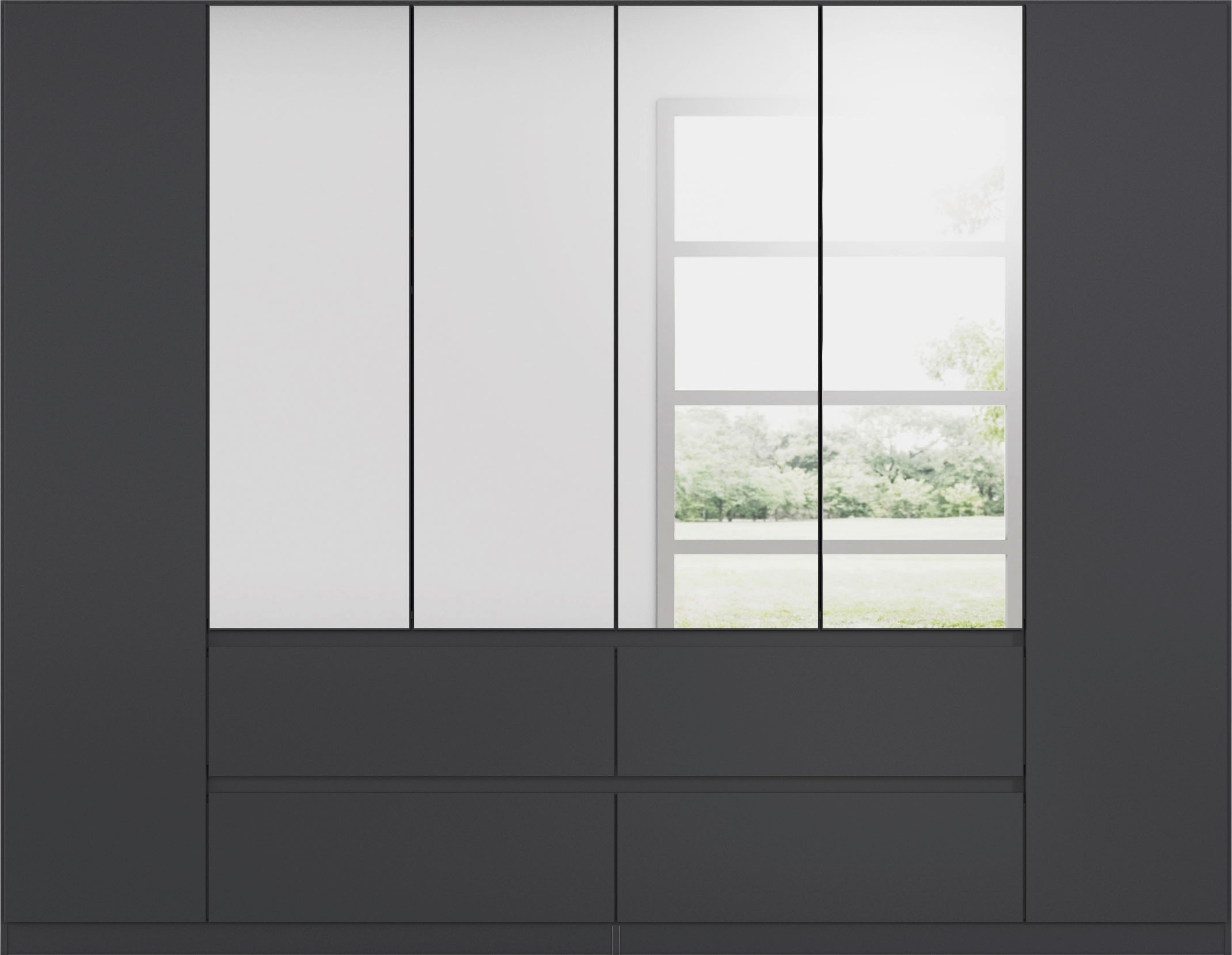 rauch Drehtürenschrank "Kleiderschrank Schrank mit Spiegel Garderobe Garder günstig online kaufen