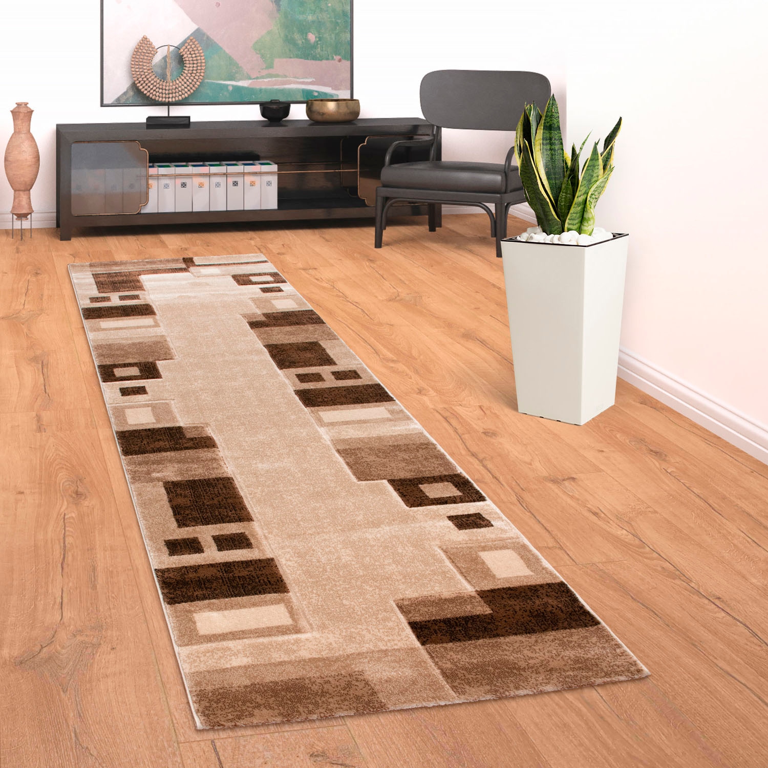 Paco Home Läufer »Florenz 8529«, rechteckig, 16 mm Höhe, Teppich-Läufer, modernes 3D-Design, ideal im Flur & Schlafzimmer