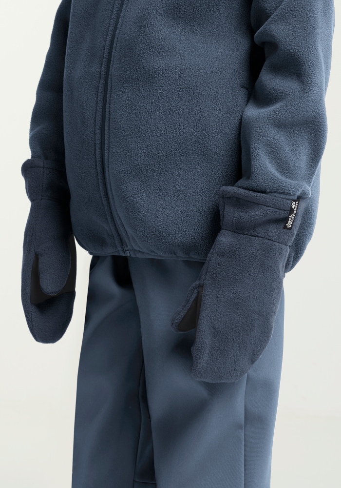 Jack Wolfskin Fäustlinge »FLEECE MITTEN K« Winterfäustlinge für Kinder, warm, bequem