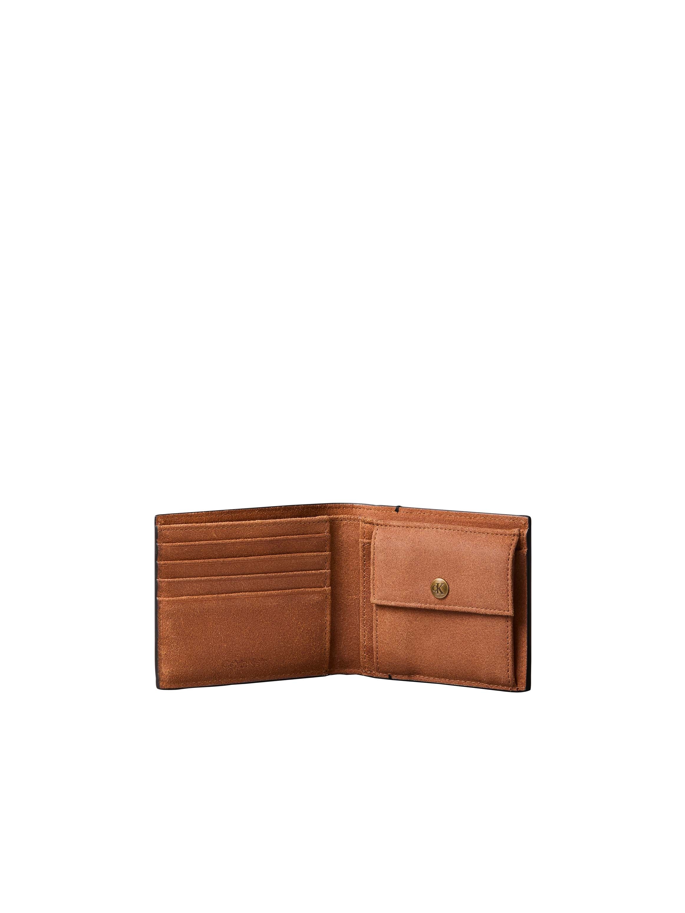 Calvin Klein Geldbörse »BOLD CK SUEDE BILLFOLD W/ COIN« Geldbeutel, Money Pocket, Portemonnaie mit CK-Logo