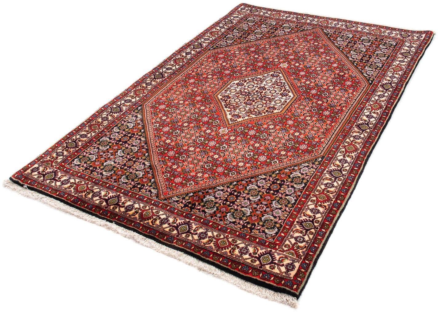 morgenland Orientteppich "Perser - Bidjar - 173 x 112 cm - rot", rechteckig, 15 mm Höhe, Wohnzimmer, Handgeknüpft, Einze