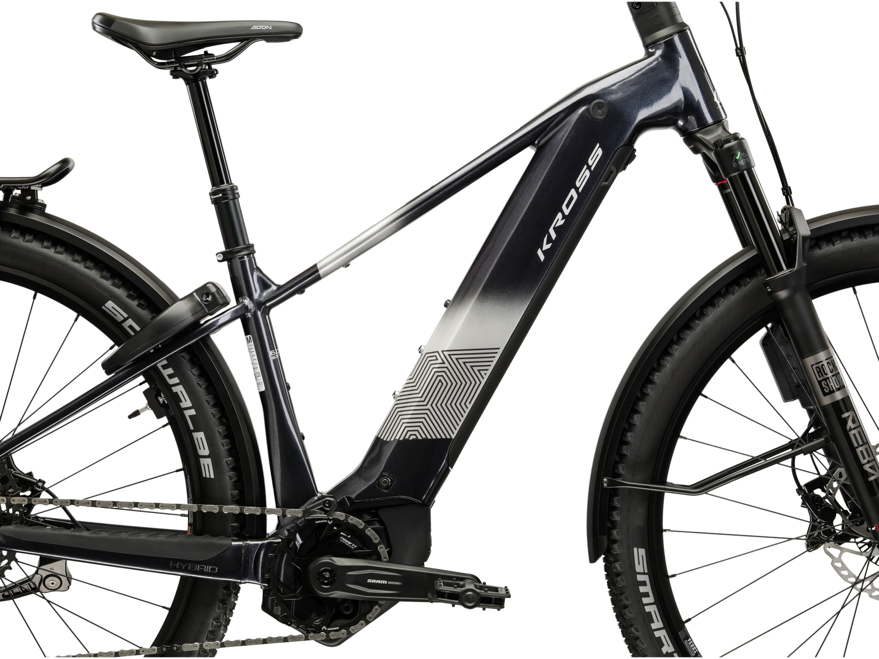 Kross »Influx Hybrid 6.0 21,3Ah / 800 Wh 29 Zoll schwarz 12 Gänge 2026« 12 Gang SRAM S1000 EAGLE AXS Schaltwerk Kettenschaltung Mittelmotor 250 W BOSCH PERFORMANCE LINE CX 36 V/250 W, Mittelmotor