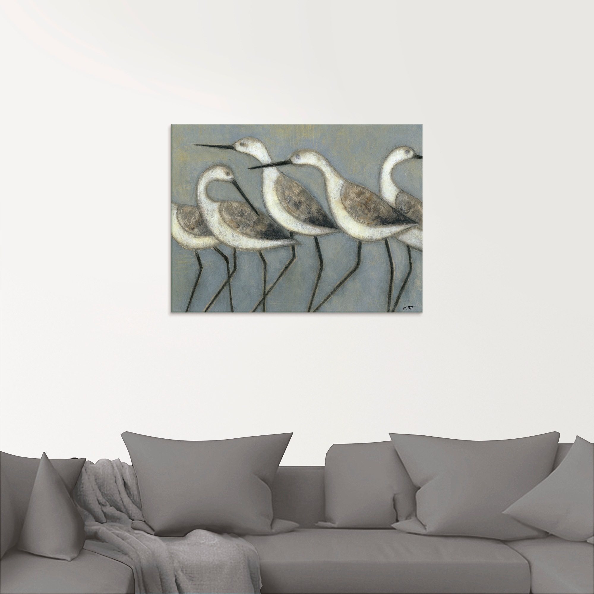 Artland Glasbild »Küstenvögel I«, Vögel, (1 St.), in verschiedenen Größen