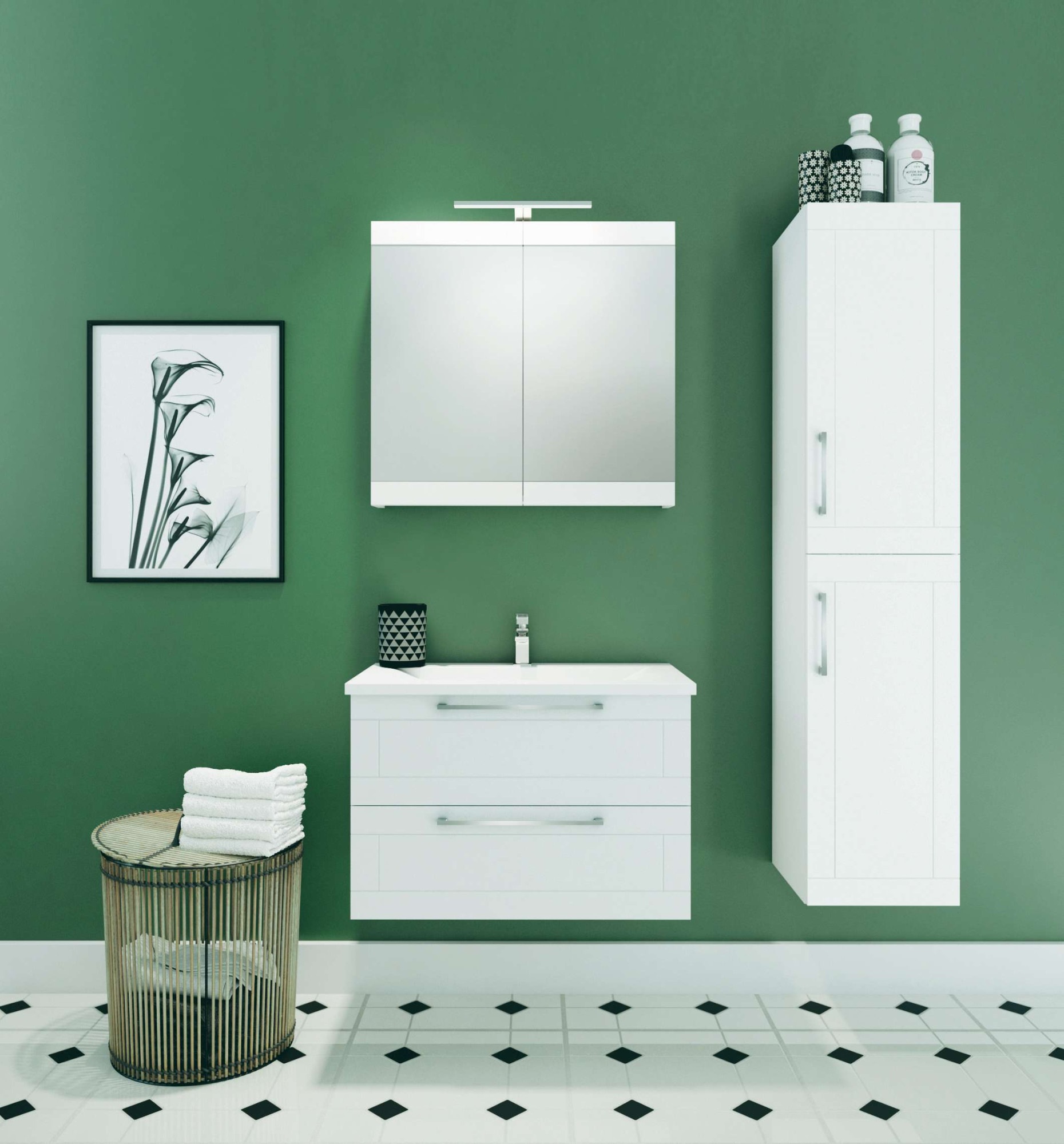 welltime Badezimmerspiegelschrank "Serena Retro", FSC-zertifiziertes Materi günstig online kaufen