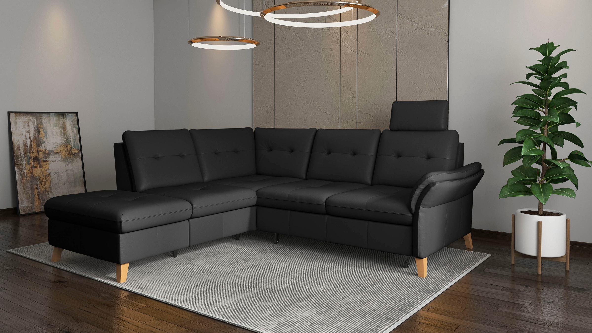 sit&more Ecksofa "Göteborg" inkl. Sitztiefenverstellung, wahlweise mit Bett günstig online kaufen