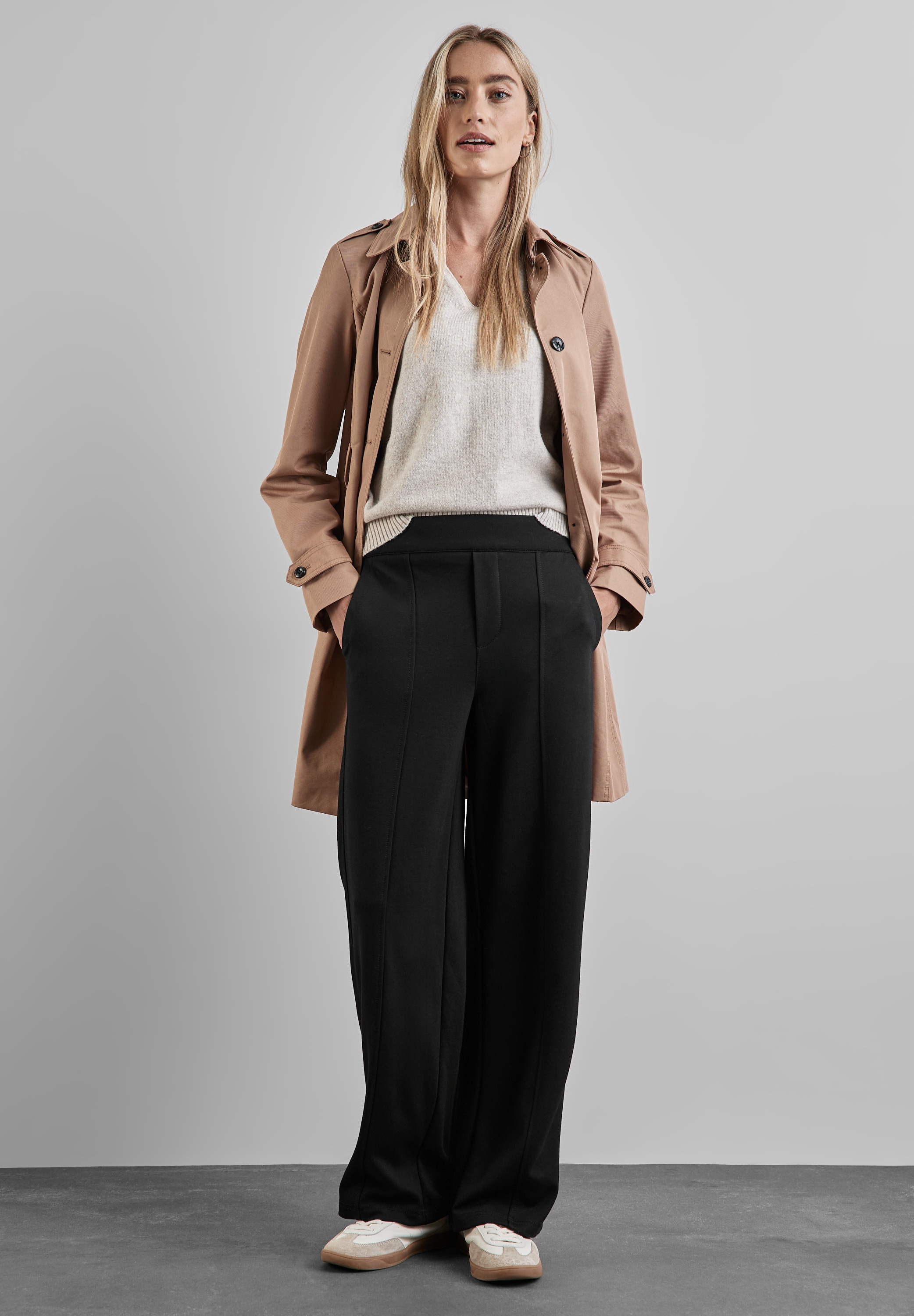 STREET ONE Stoffhose, High Waist