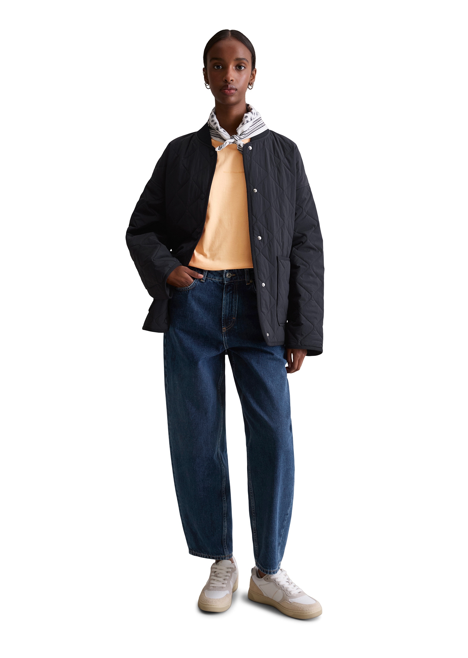 Marc O'Polo DENIM Outdoorjacke »aus recyceltem Nylon« ohne Kapuze