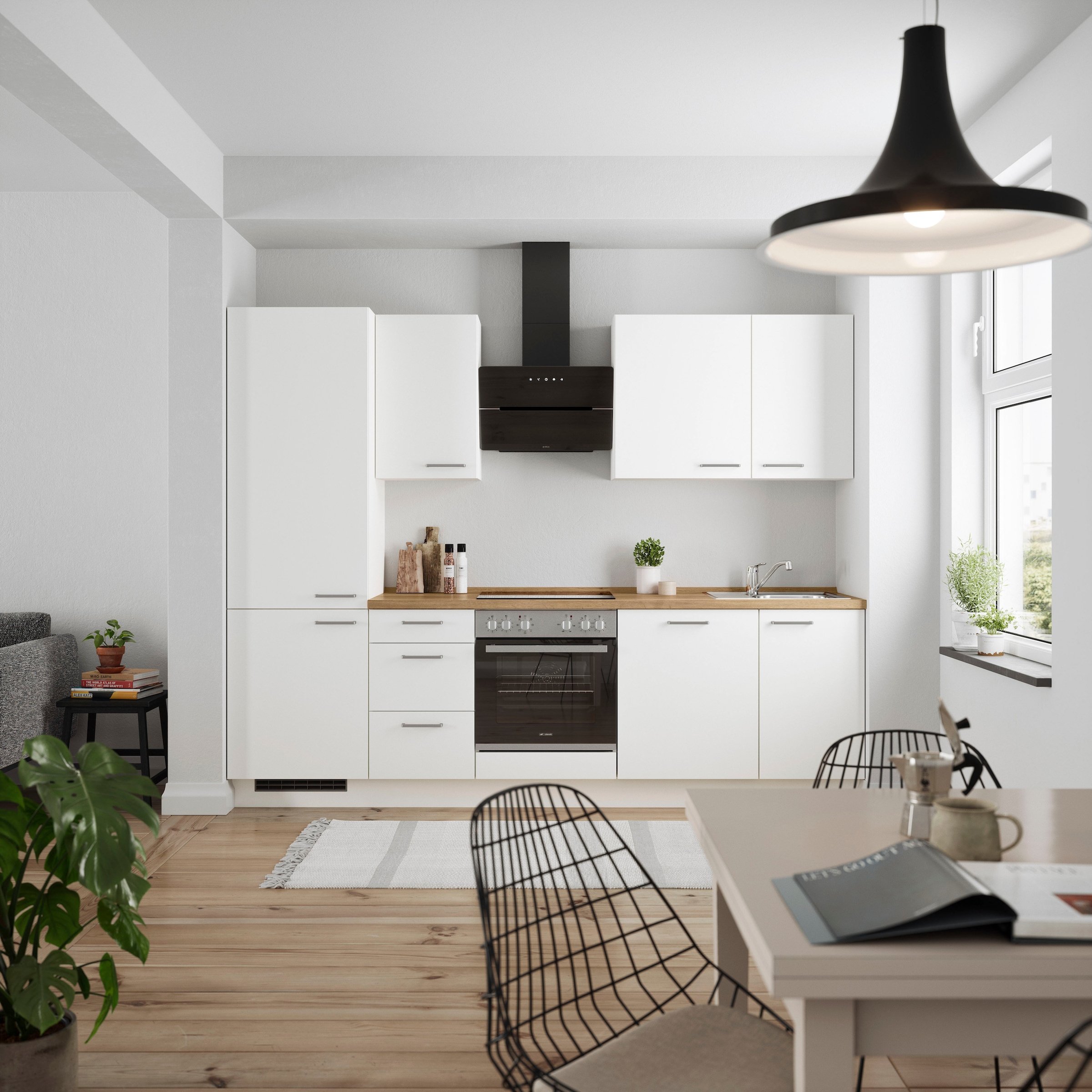 nobilia® Küchenzeile »"Touch II"«, vormontiert, Ausrichtung wählbar, Breite 270 cm, wahlw. mit E-Geräten