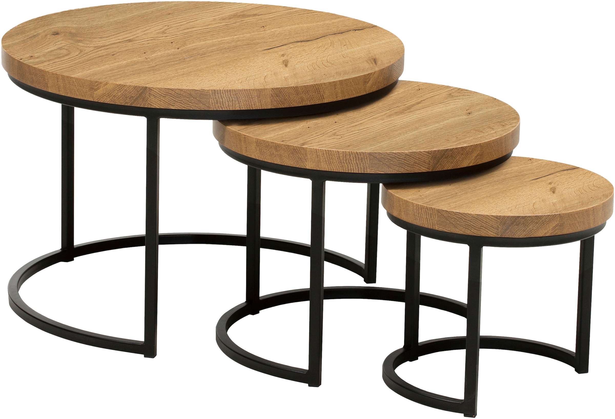 OMG Design Couchtisch "Hugo" 3 Stk. tlg. im 3er Set, variabel stellbar günstig online kaufen