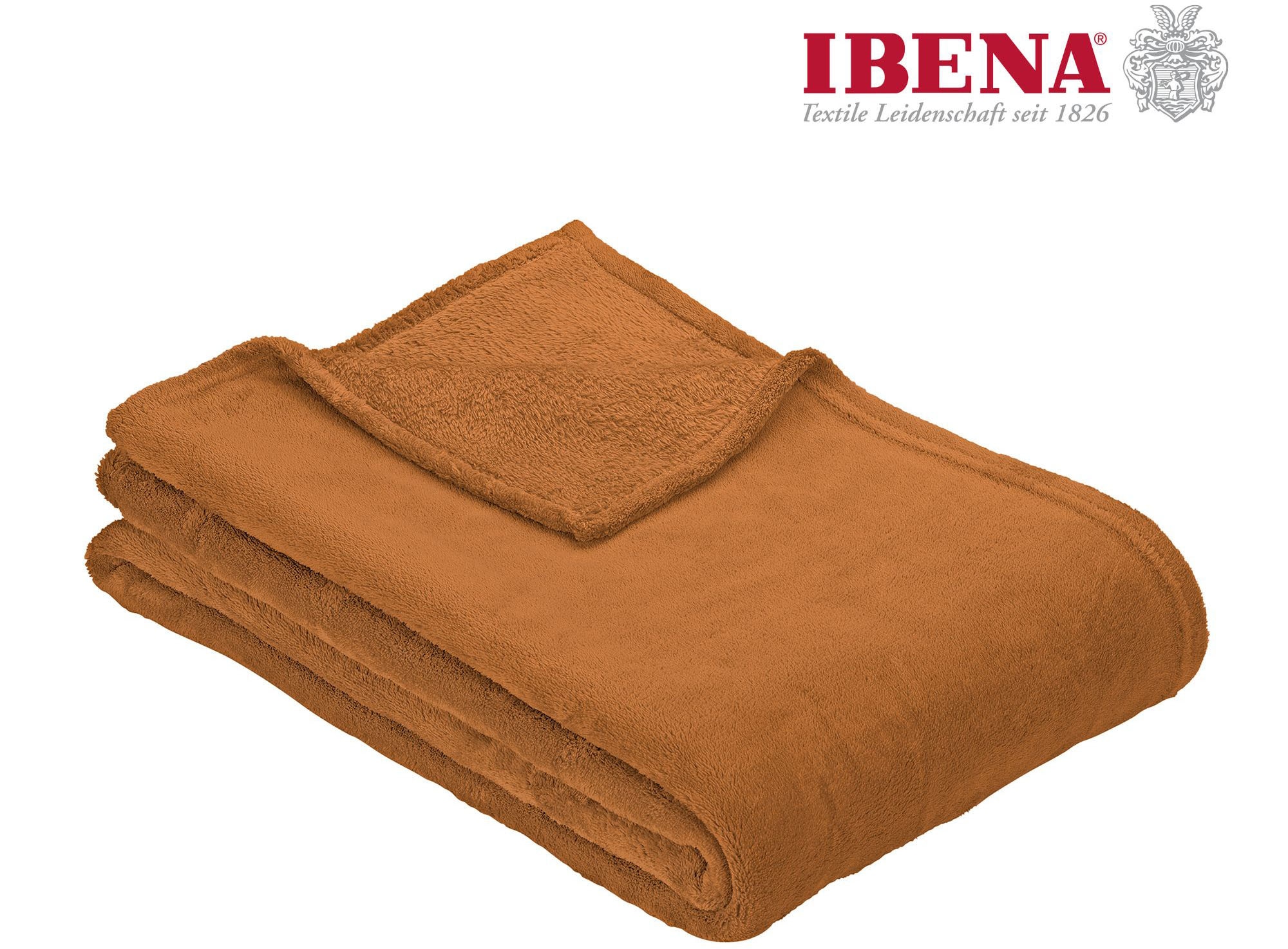 IBENA Wohndecke "Uni Fleecedecke Olbia", einfarbig schick, Kuscheldecke