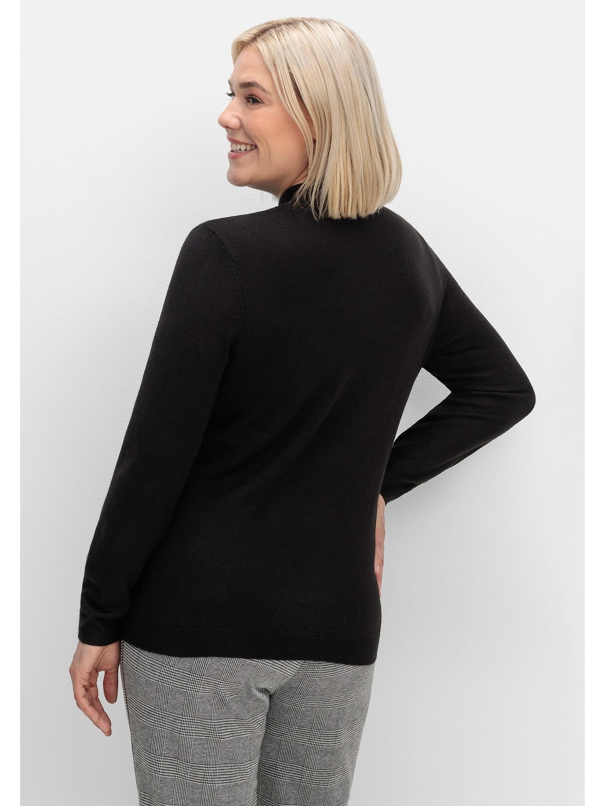 Sheego Stehkragenpullover »Große Größen«, in weicher Qualität