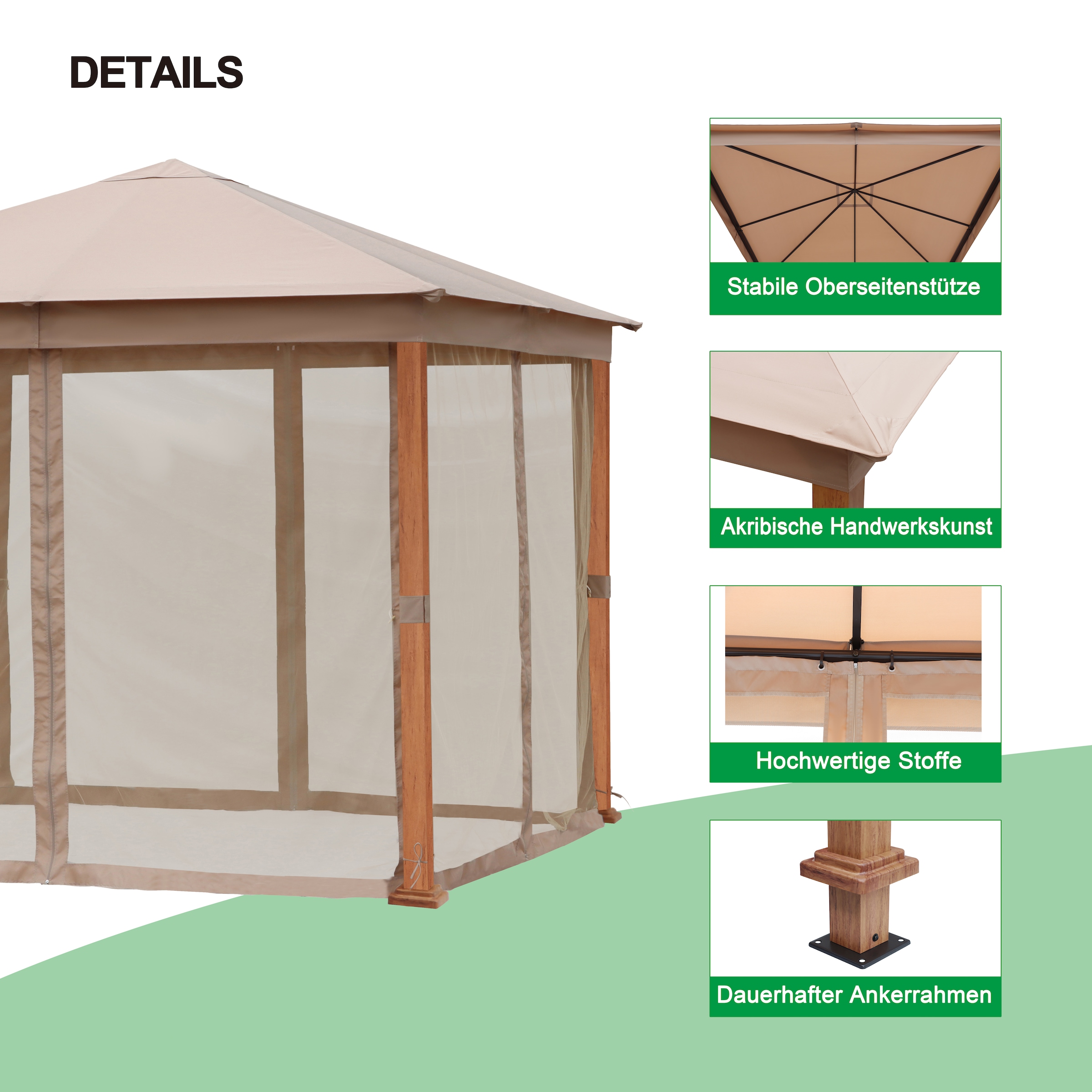 KONIFERA Pavillon »Cádiz« verschiedene Größen