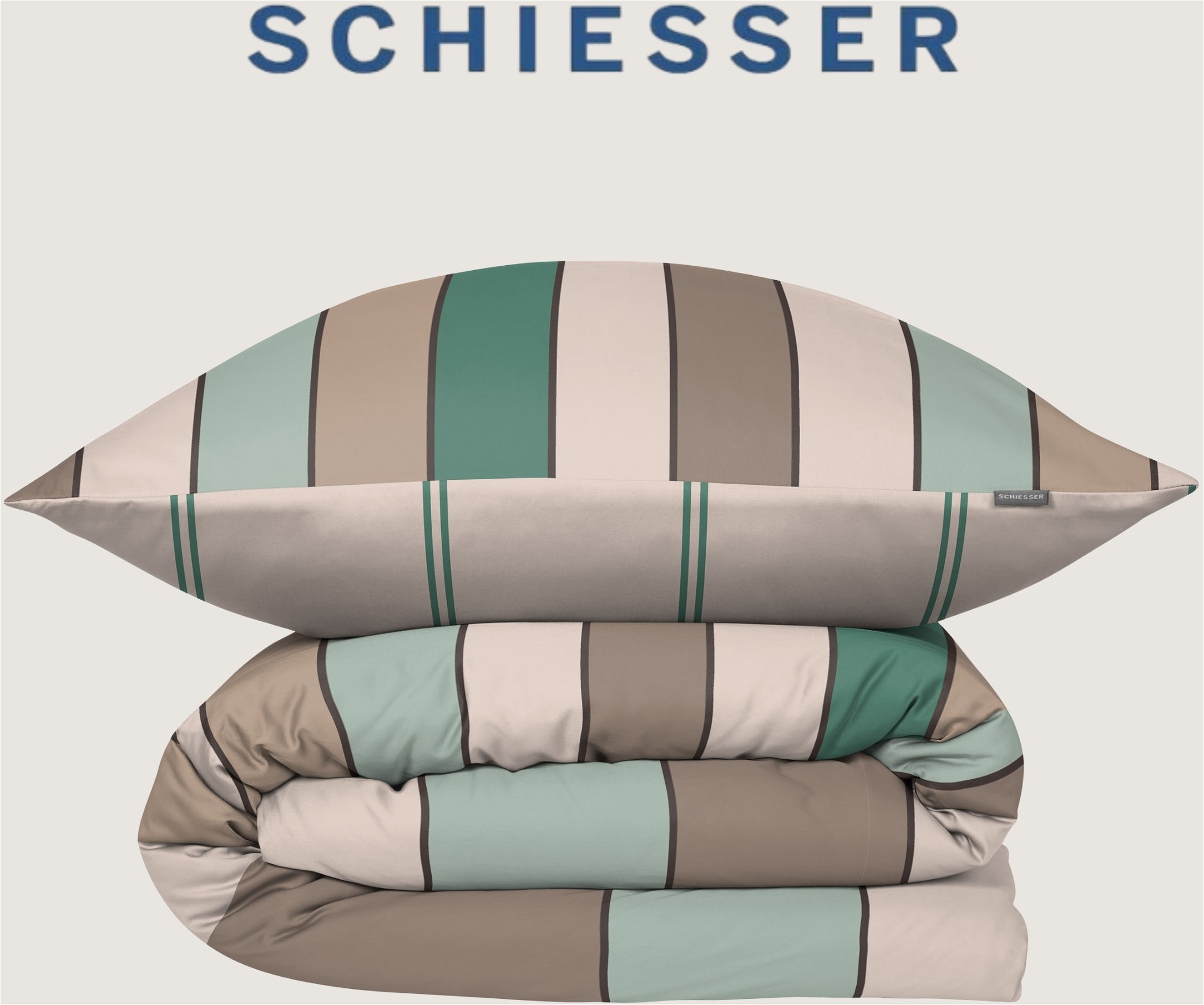 Schiesser Wendebettwäsche "Knut aus weicher Baumwolle mit Streifen" 2 MADE günstig online kaufen