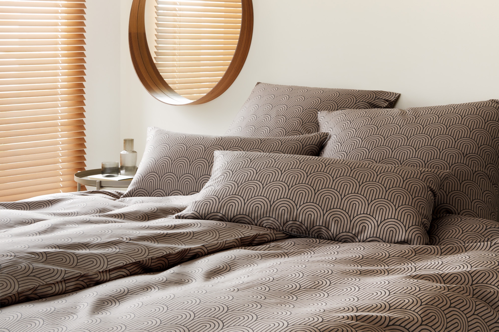 Elegante Bettwäsche "Maison Arcs" 2 Stk. tlg. angenehmes Hautgefühl günstig online kaufen