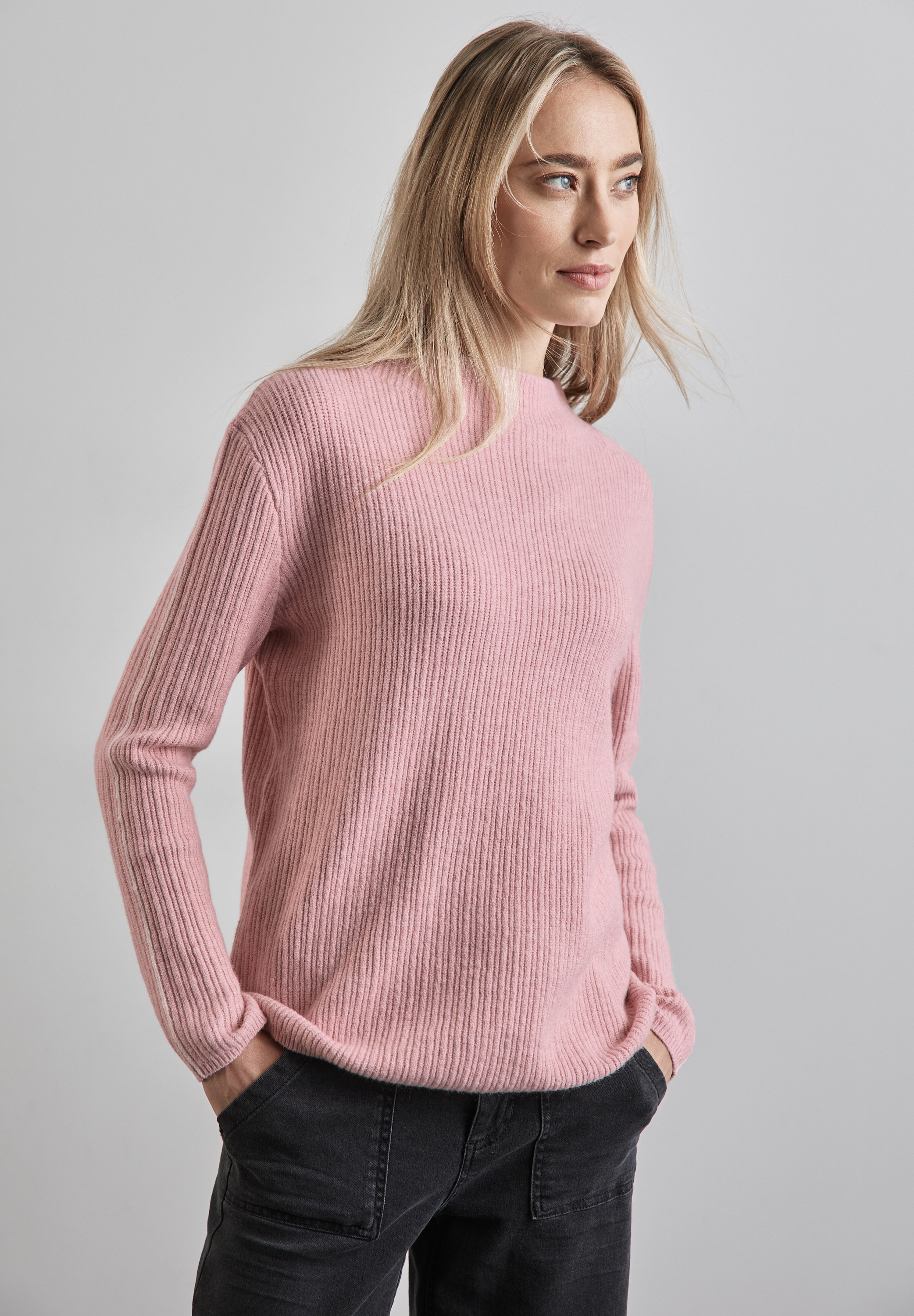 Strickpullover, mit Turtleneck