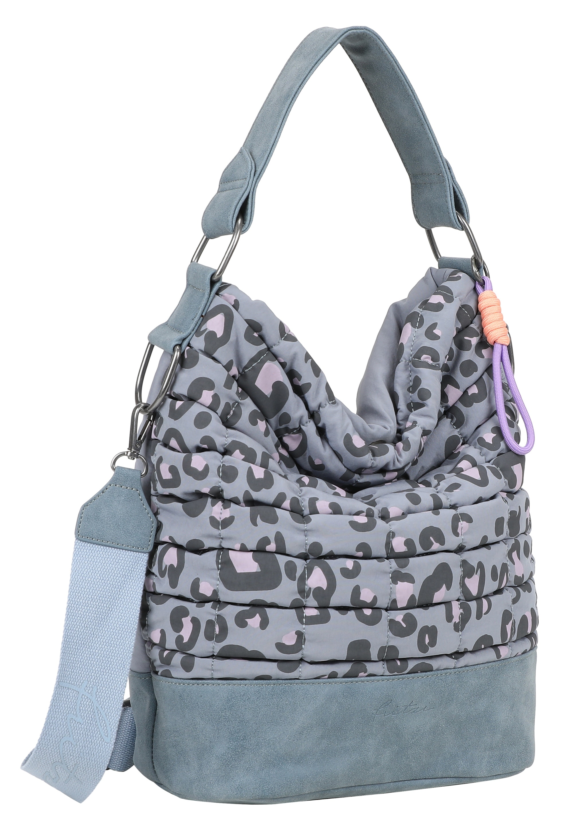 Fritzi aus Preußen Henkeltasche »Leo Bubble Soft Anthra« aus 3D-Bubble Nylon-Material