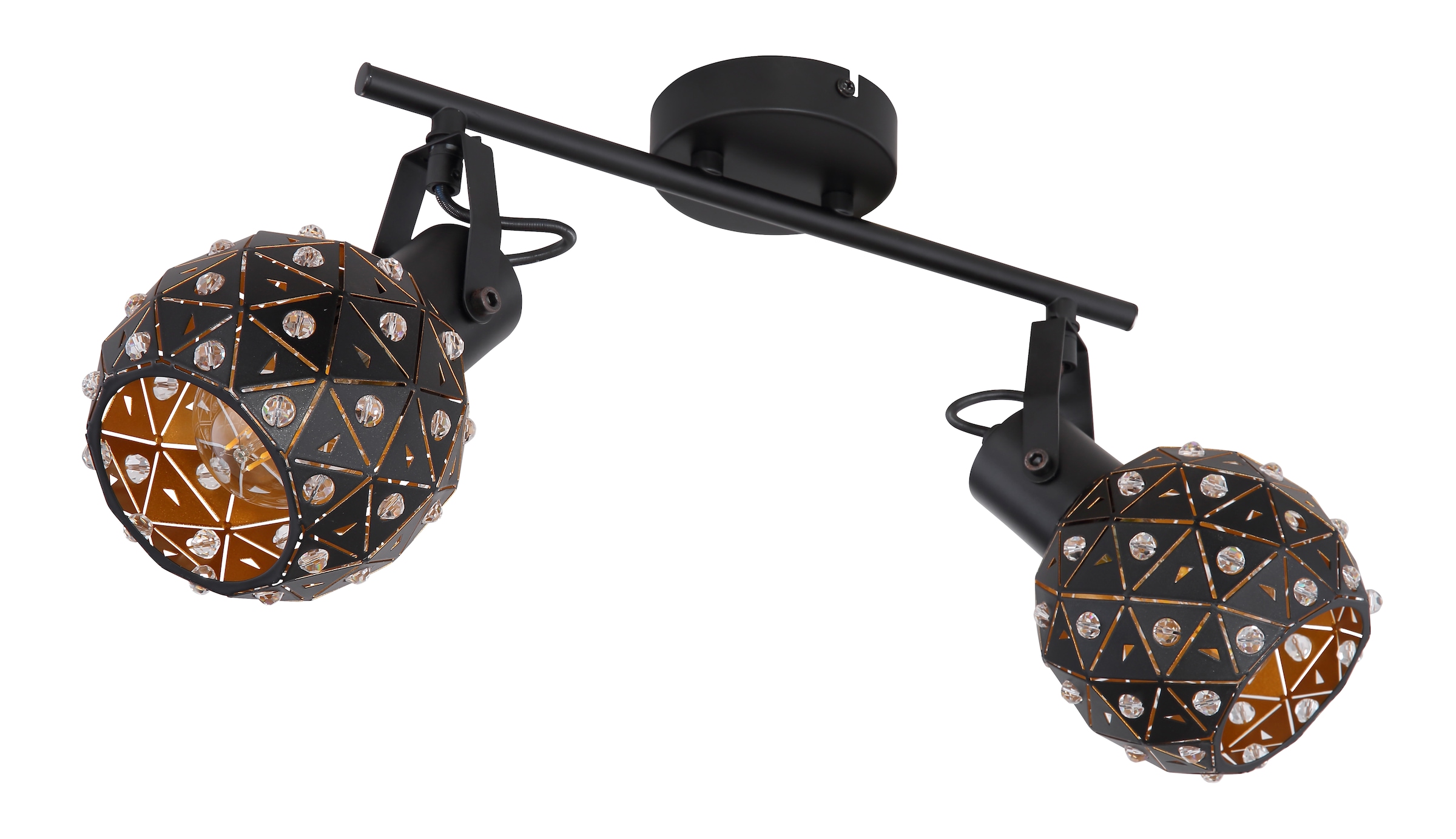 GLOBO LIGHTING Deckenspot »JODIE« E27 1 Stk. Deckenstrahler für Wohn- & Esszimmer Kristall