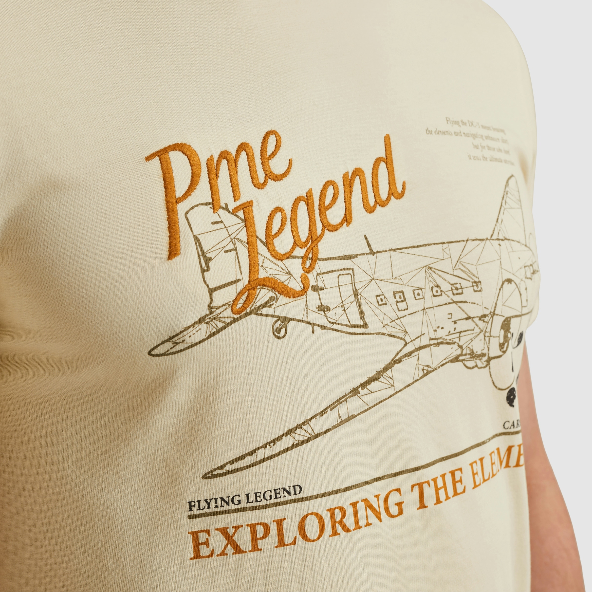 PME LEGEND T-Shirt , mit Logo-Stickerei und Print
