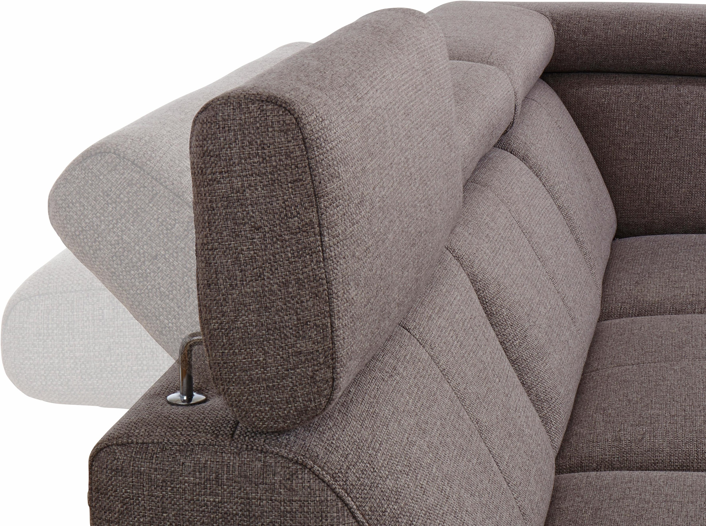 exxpo - sofa fashion Ecksofa »Happy, L-Form«, mit Ottomane, wahlweise mit Bettfunktion und Bettkasten