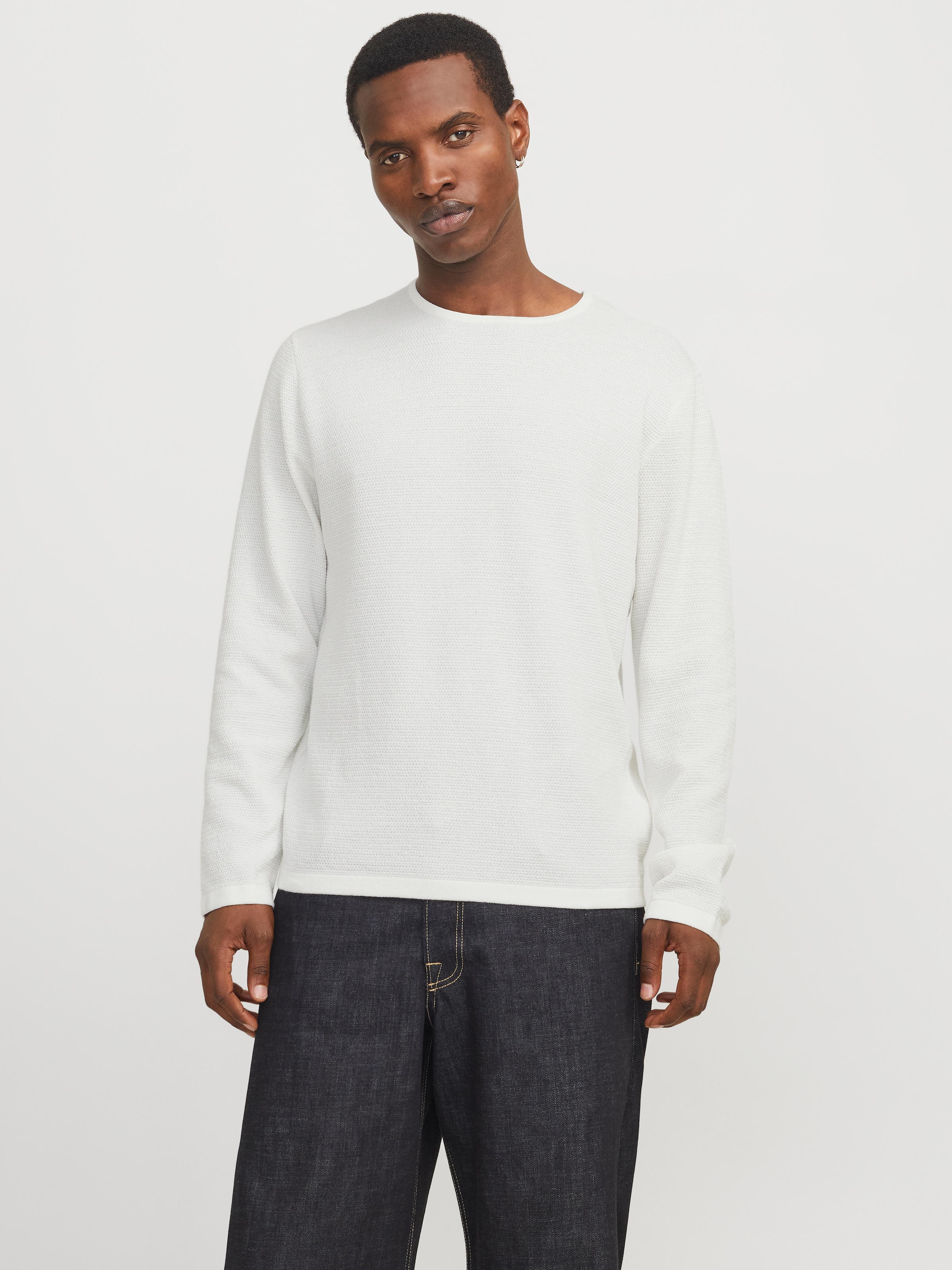 Jack & Jones Rundhalspullover "JJEGEORGE KNIT CREW NECK NOOS" mit Strick Op günstig online kaufen