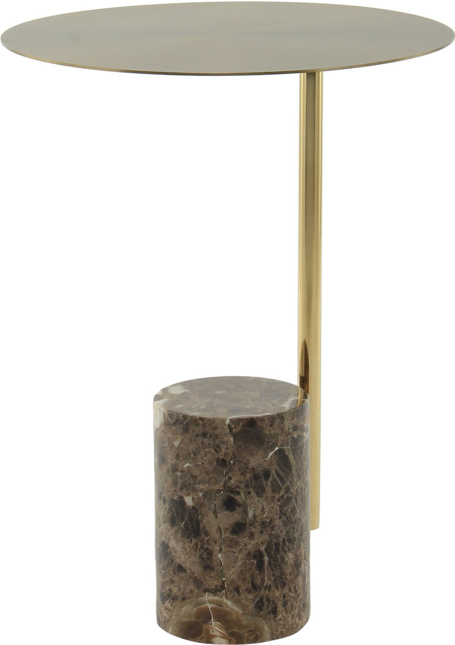 Thumbnail - Kayoom Beistelltisch "Oscar 425, Runder Marmorfuß mit scharfen Kanten" 1 Stk. tlg. Runder Marmorfuß, runde Ablagefläche ...