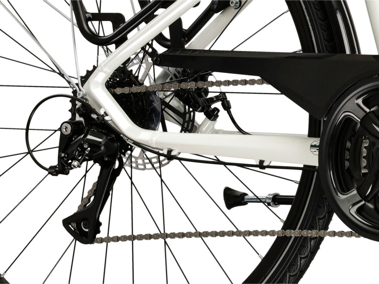 Kross Trekkingrad »Damen-Trekkingrad 28" Trans 3.0 weiß 24 Gänge« 24 Gang Shimano ACERA M3020 Schaltwerk Kettenschaltung KROSS Damen-Trekkingrad 28" Trans 3.0 weiß 24 Gänge