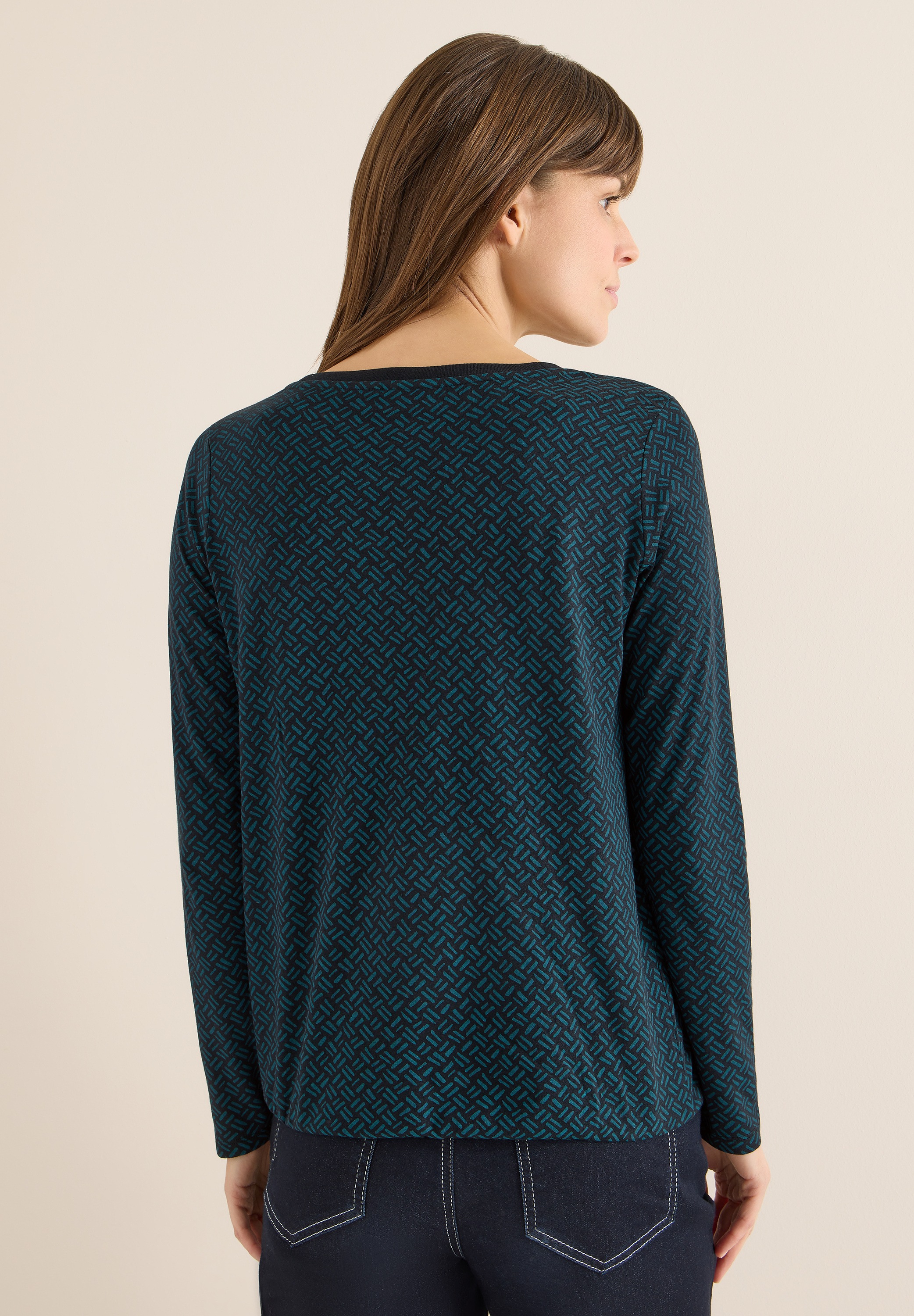 Cecil Langarmshirt mit grafischem Muster