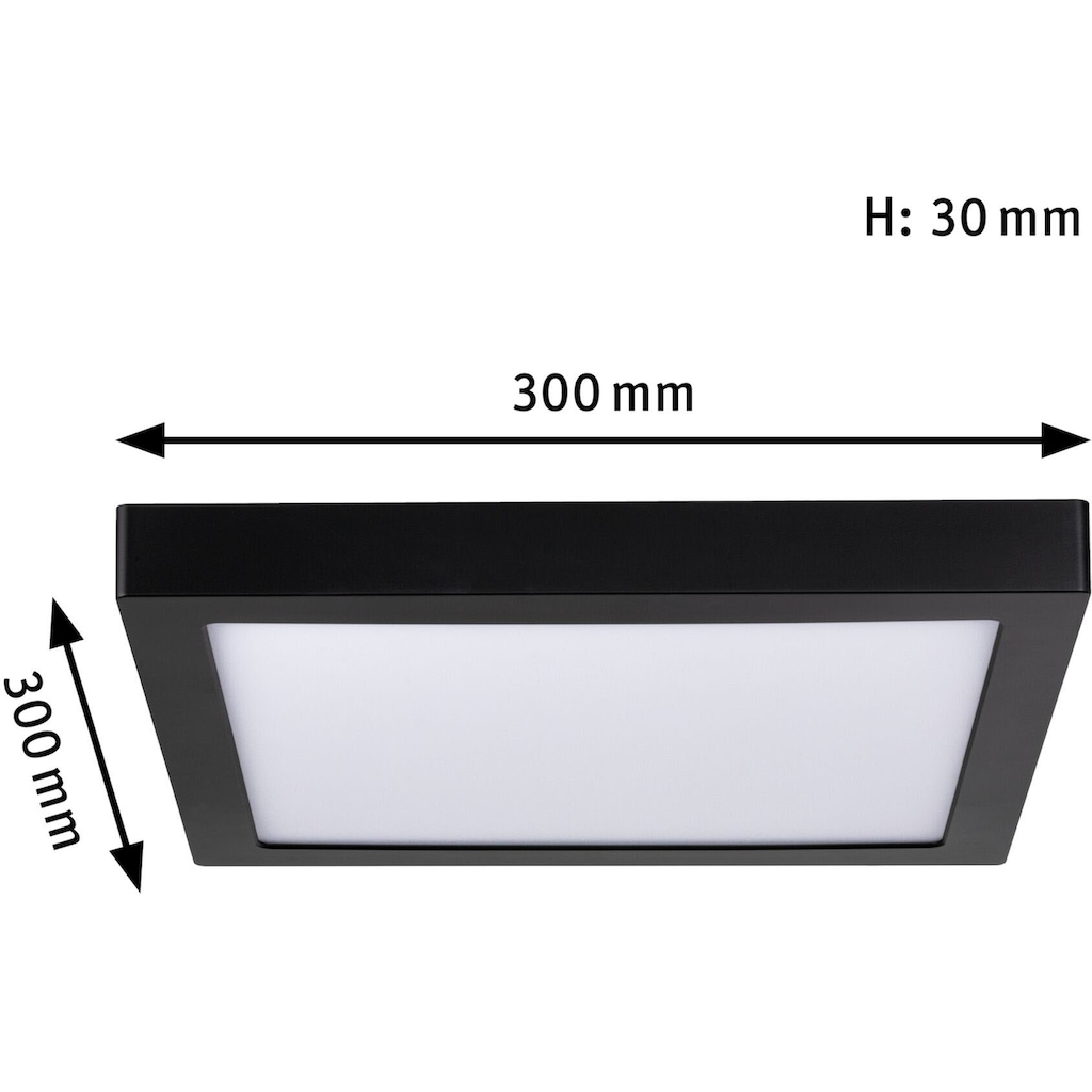 Paulmann LED Deckenleuchte »Abia eckig 300x300mm 16,5W 4.000K«