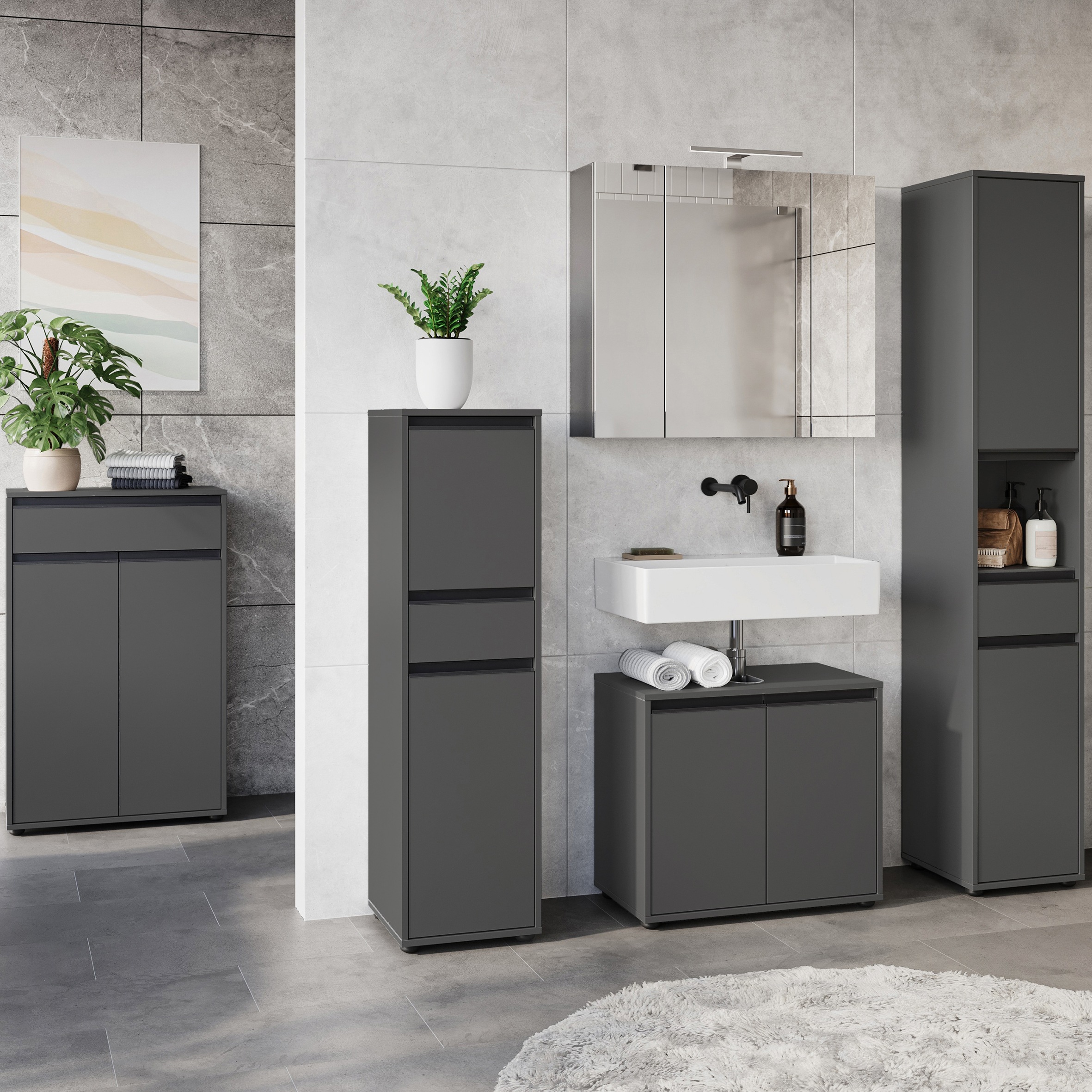 GERMANIA Badmöbel-Set "Lemont" 5 Stk. tlg. günstig online kaufen