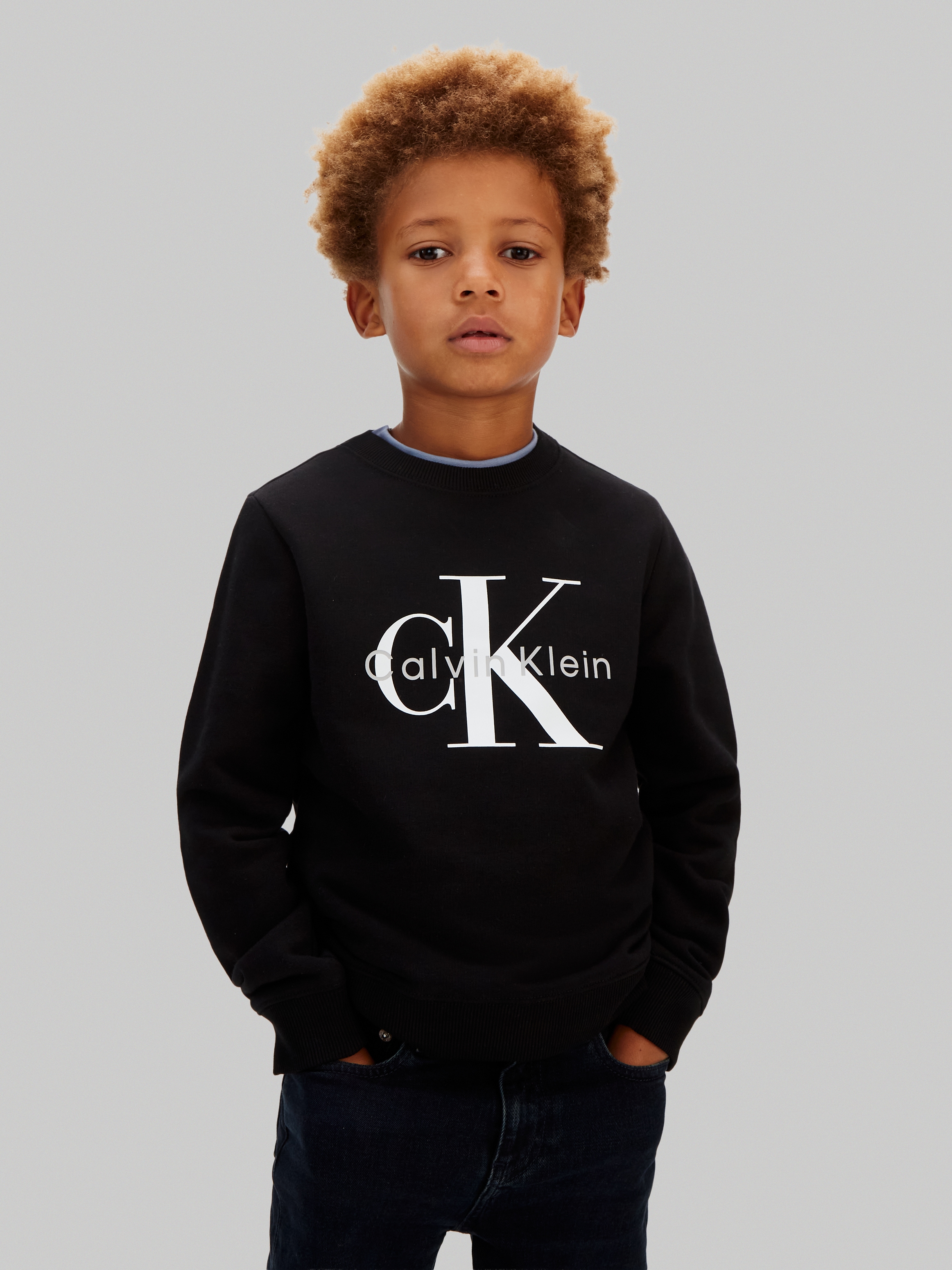 Calvin Klein Jeans Sweatshirt "MONO LOGO", Regular fit für Kinder, mit Logoschriftzug