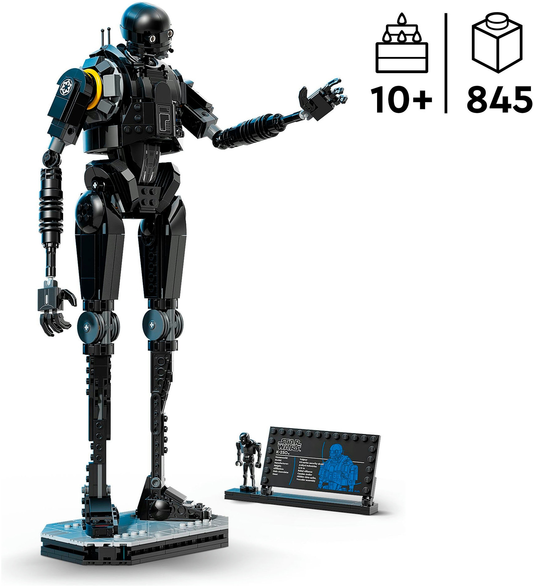LEGO® Konstruktionsspielsteine »Sicherheitsdroide K-2SO (75434), LEGO Star Wars™«, (845 St.), Made in Europe
