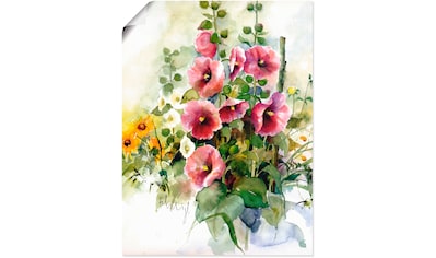 Wandbild »Blumen Zusammenstellung I«, Blumen, (1 St.), als Leinwandbild, Poster in...
