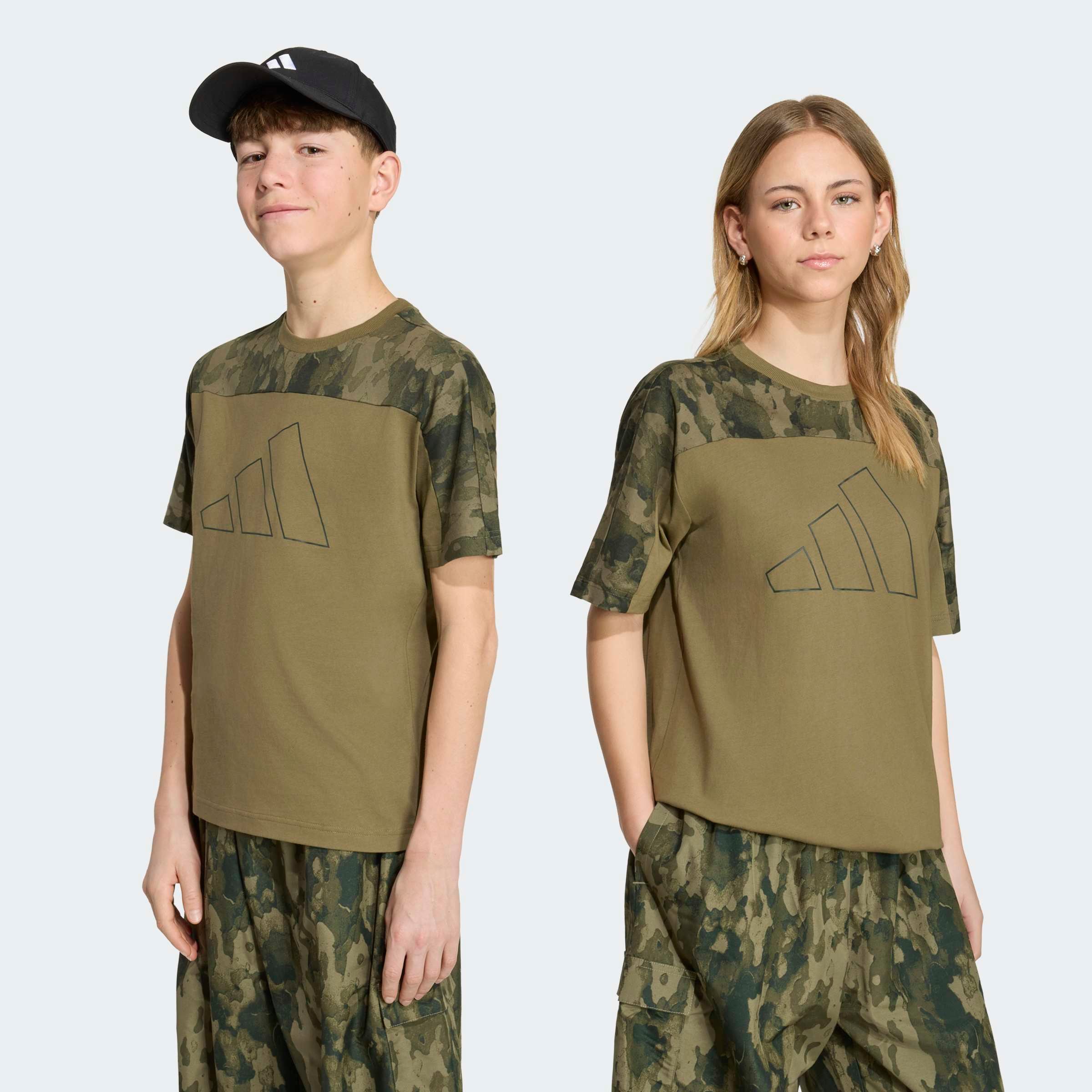 adidas Sportswear T-Shirt "SEASONAL ESSENTIALS KIDS BAUMWOLL-, CAMOUFLAGE"