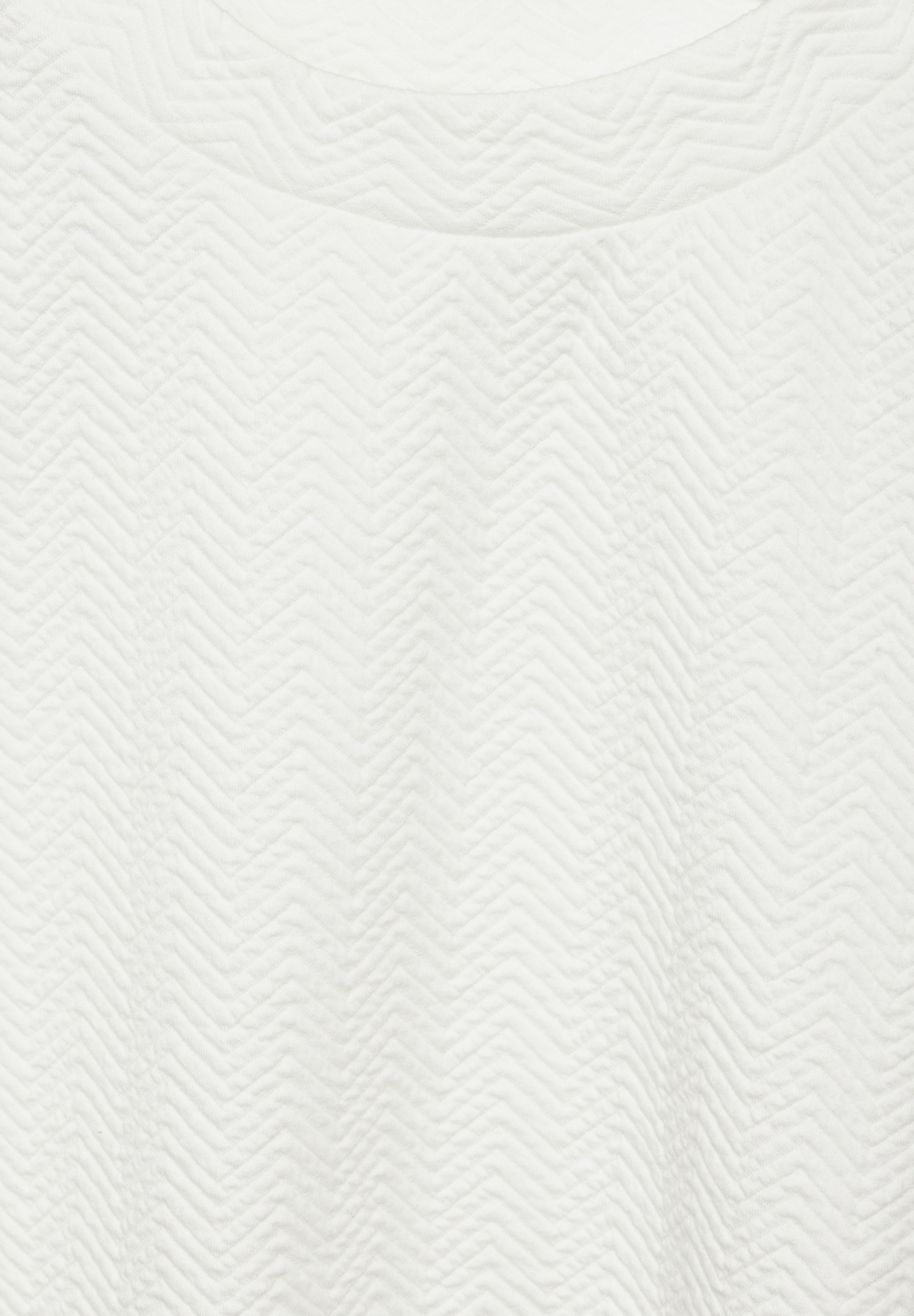 STREET ONE Langarmshirt, mit Materialmix