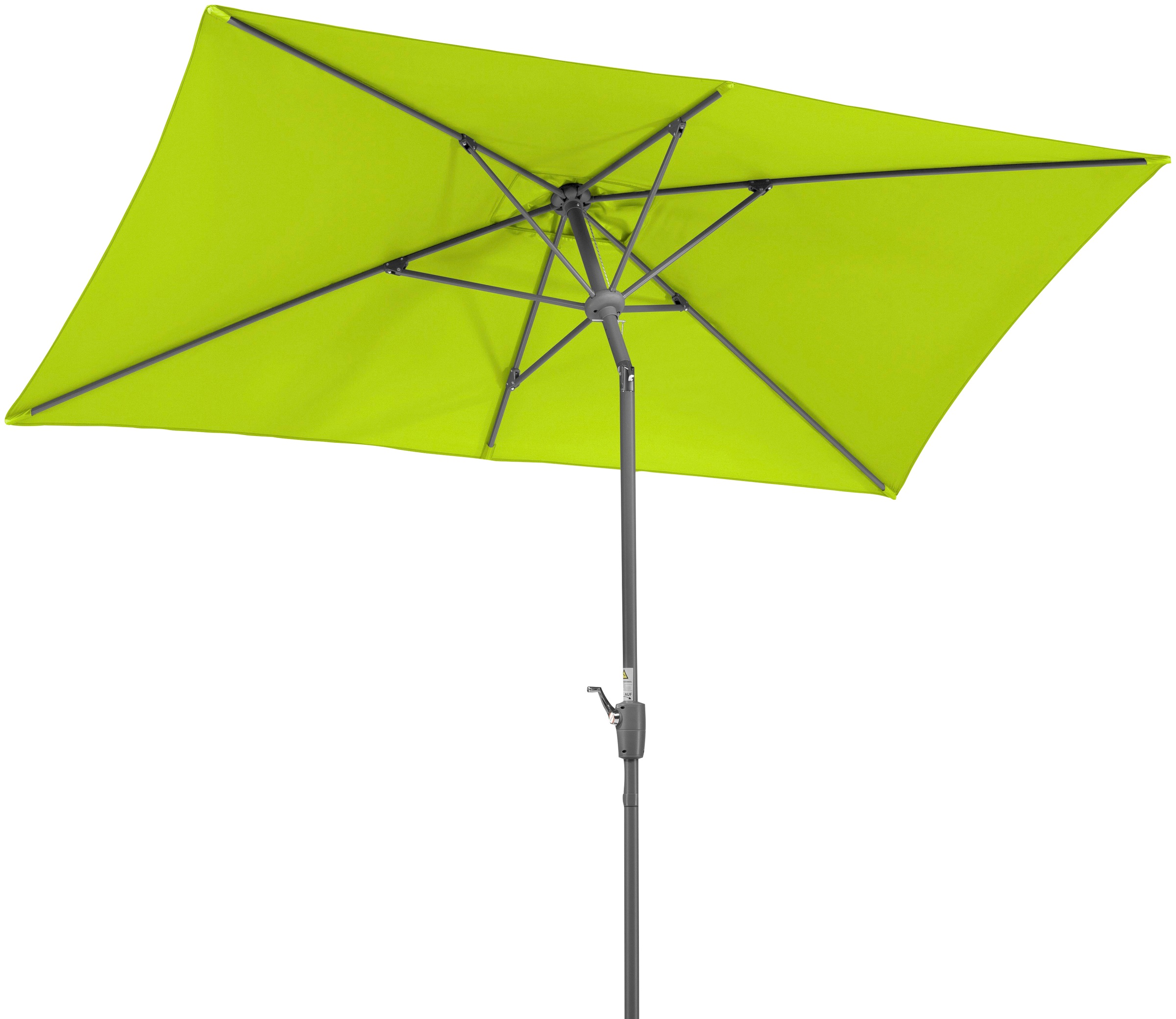Rechteckschirm SCHNEIDER SCHIRME "Tunis", grün (hellgrün), Obermaterial: 100% Polyester, Standschirme, abknickbar, ohne Schirmständer 2