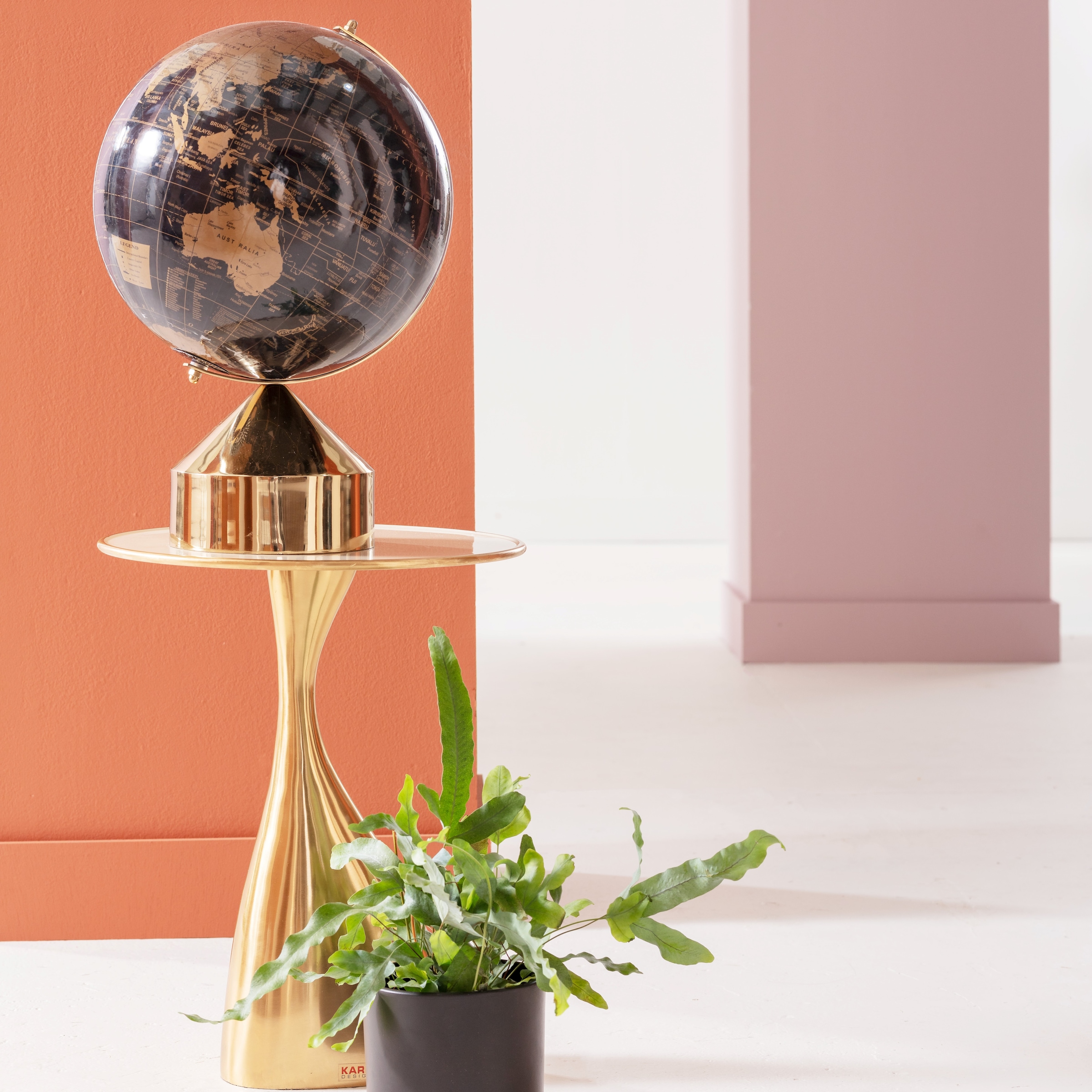 Kare Design Dekoobjekt »Deko Objekt Globe Top Gold 47cm«