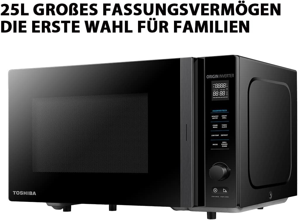 Toshiba Mikrowelle "MV-TC25T(BK)" Grill  Heißluft  Mikrowelle 4-in-1 günstig online kaufen