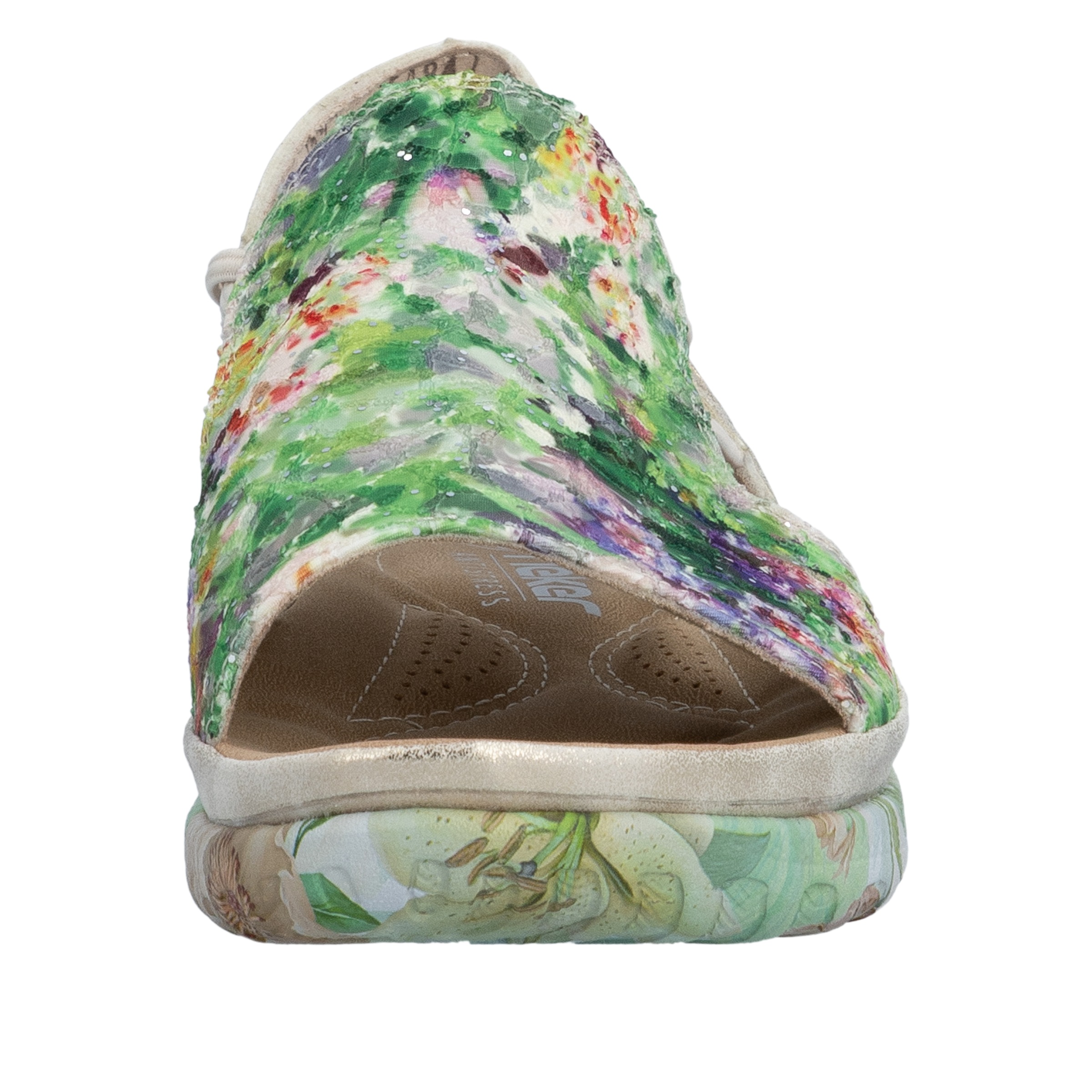 Rieker Sandale  Sommerschuh, Schlupfschuh mit seitlichen Gummizügen für guten Sitz