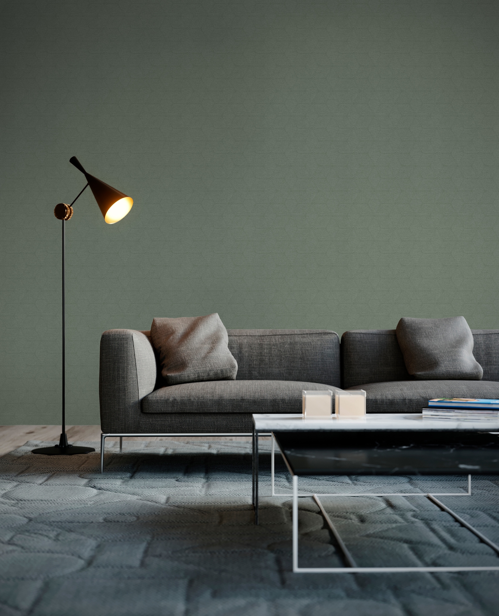 A.S. Création Vliestapete »Antigua Grafiktapete Retro«, matt-gemustert-neutral, Tapete Grafisch Rauten Tapeten Wohnzimmer Schlafzimmer Küche modern