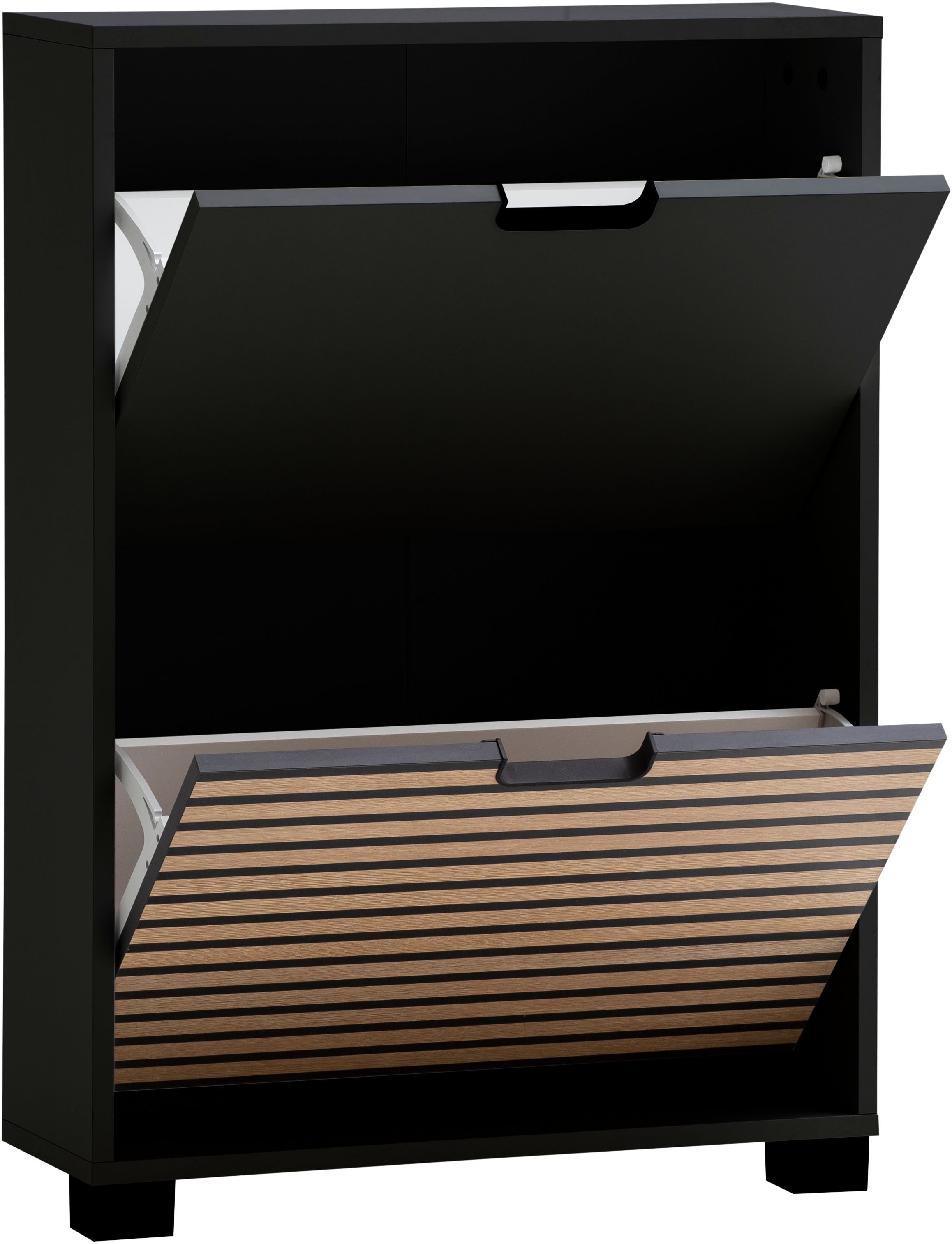 Schildmeyer Schuhschrank »Ryker Schuhschrank, Breite 59 cm«, (1 St.), eine Klappe in Akustikplatten-Optik, Platz für 6 Paar Schuhe