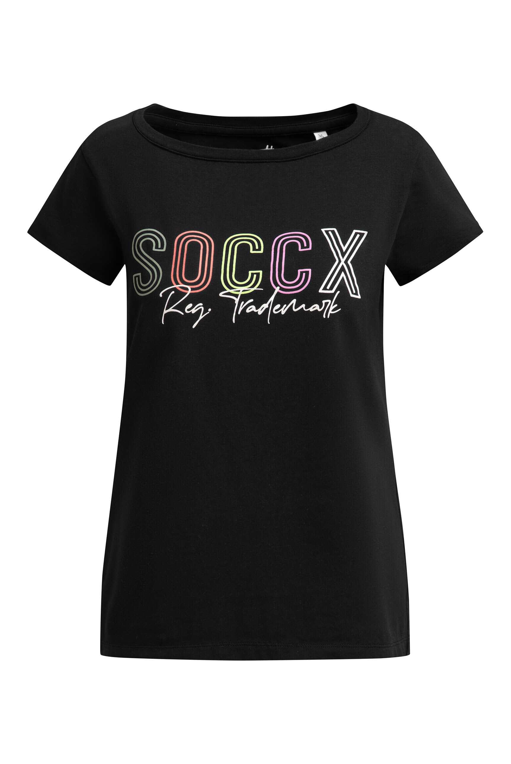 SOCCX Rundhalsshirt mit Necktape