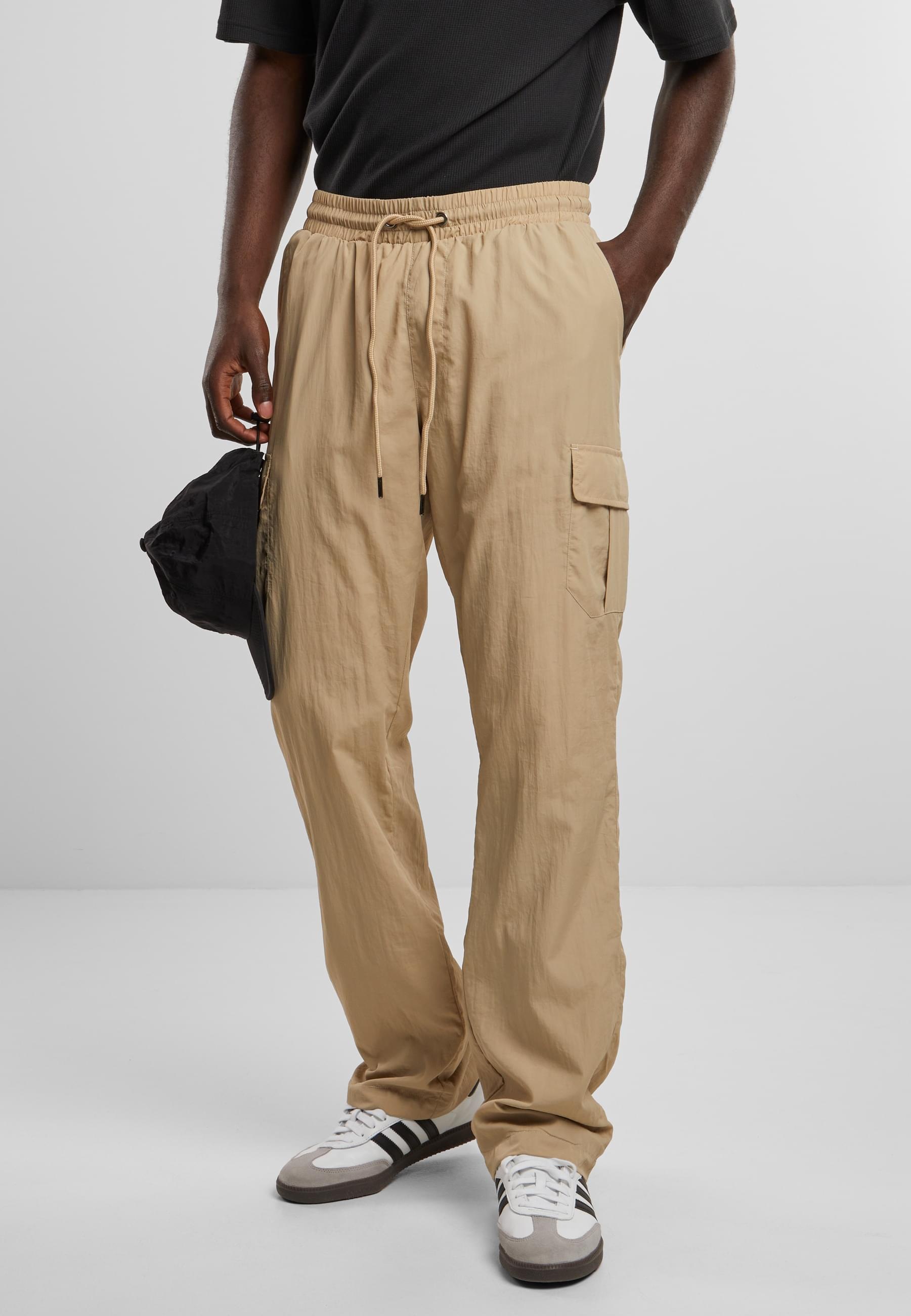 URBAN CLASSICS Cargohose »Urban Classics Herren Straight Leg Nylon Cargo Pants«, (1 tlg.)