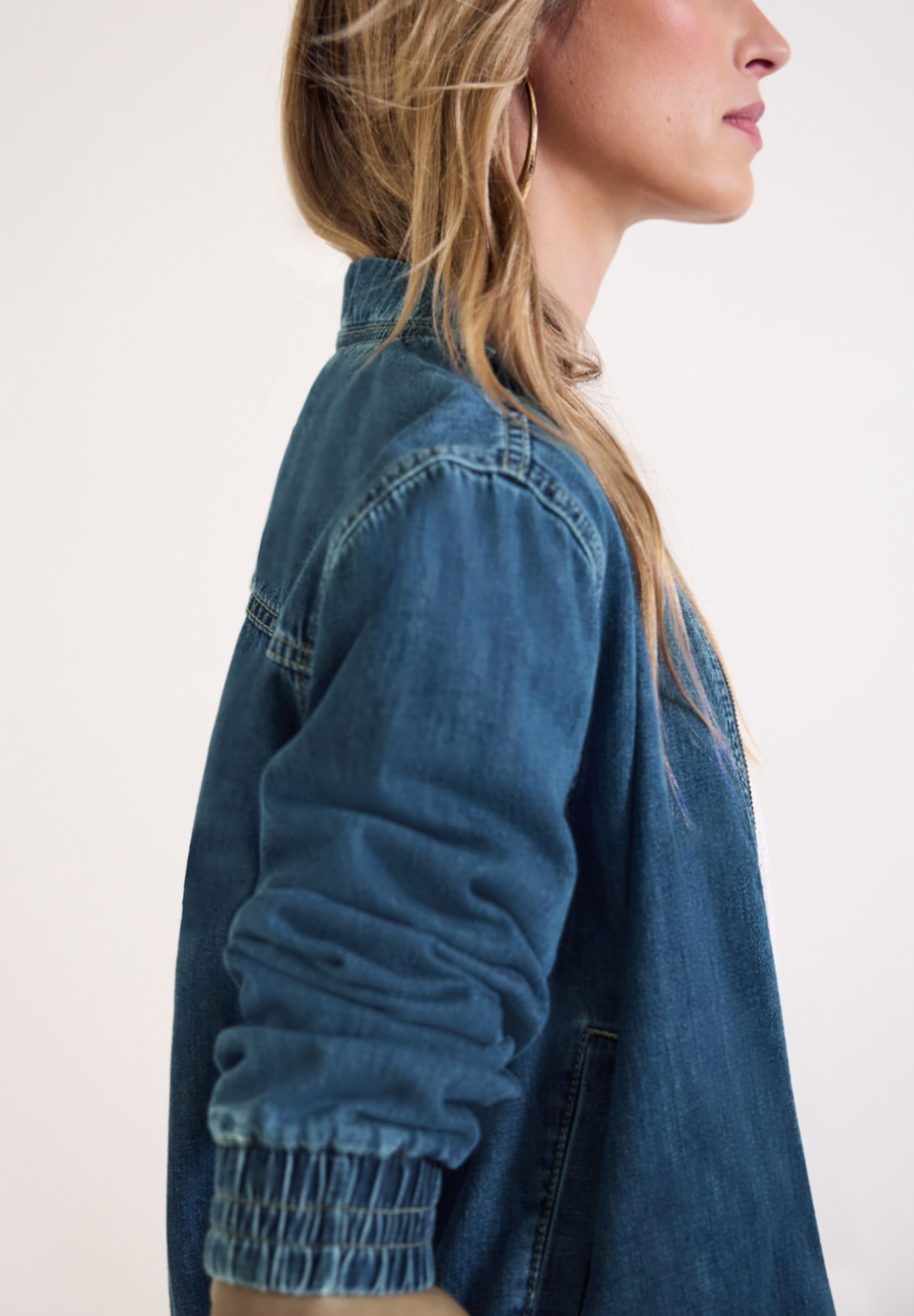 STREET ONE Blouson leicht verkürzter Schnitt, mit Blousonkragen