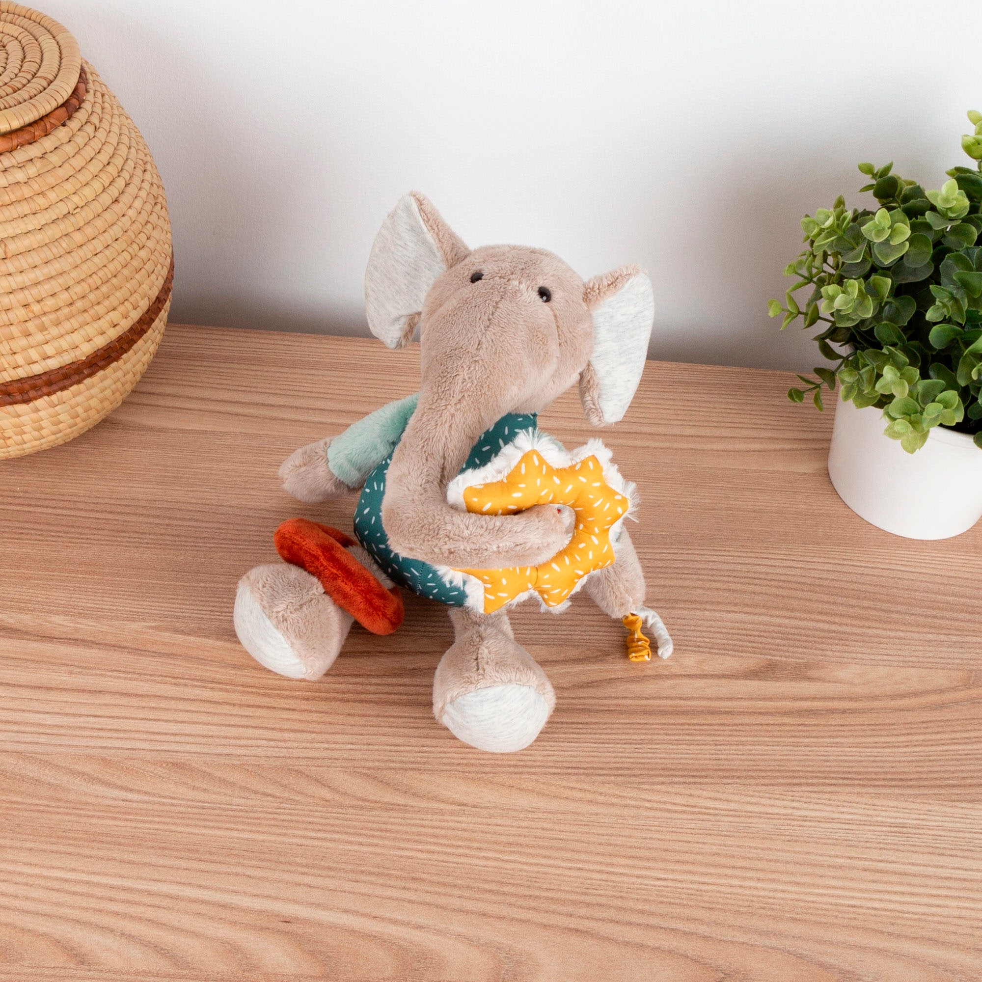 Sigikid Spieluhr »PlayQ, Yellow, Aktiv-Elefant«