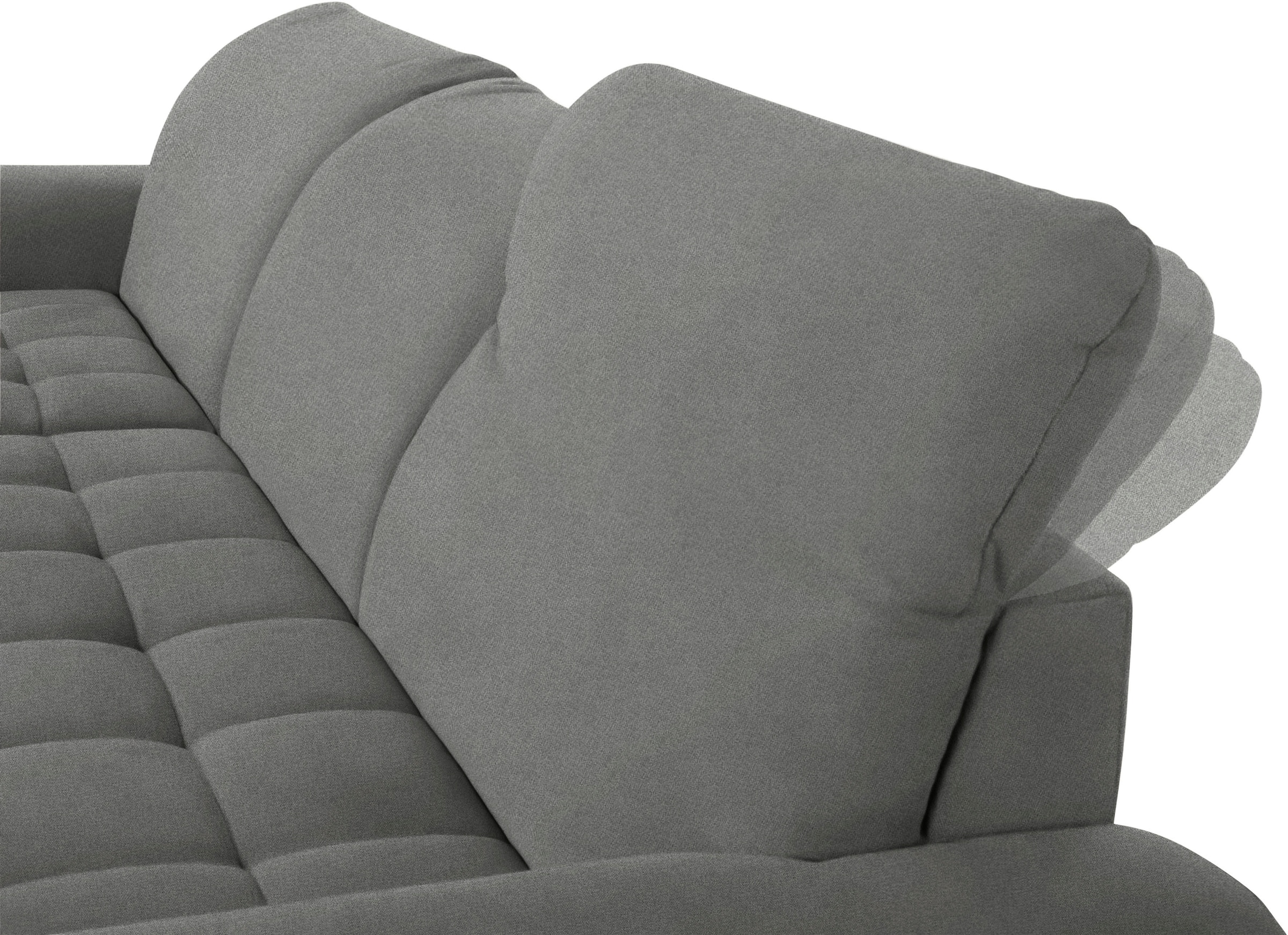 DOMO collection Ecksofa »Franzi L-Form«, wahlweise mit Kopfteilverstellung (dann Tiefe: 170 cm)