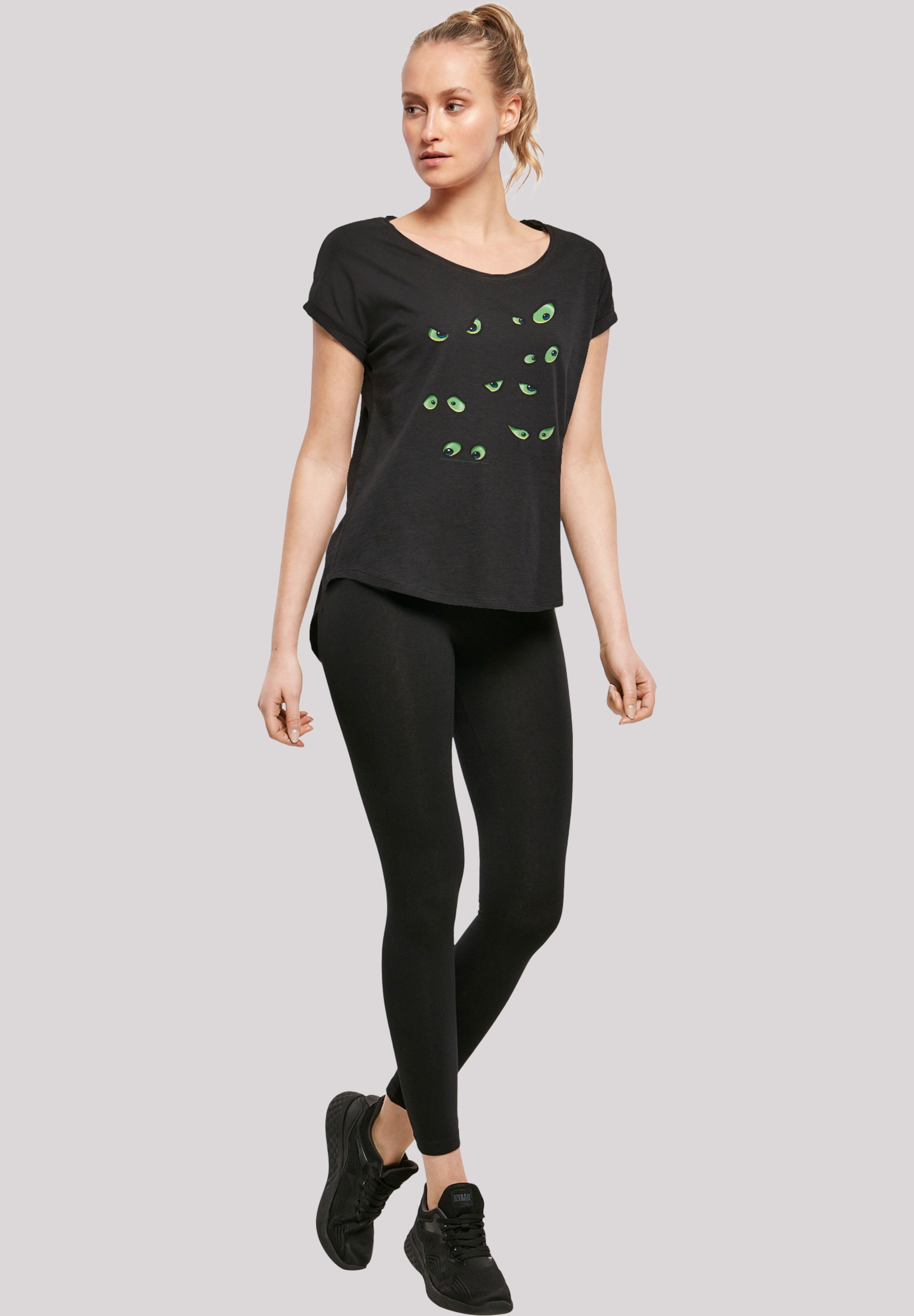 F4NT4STIC T-Shirt »Scooby Doo Scary Eyes«, Damen,Premium Merch,Lang,Longshirt,Bedruckt