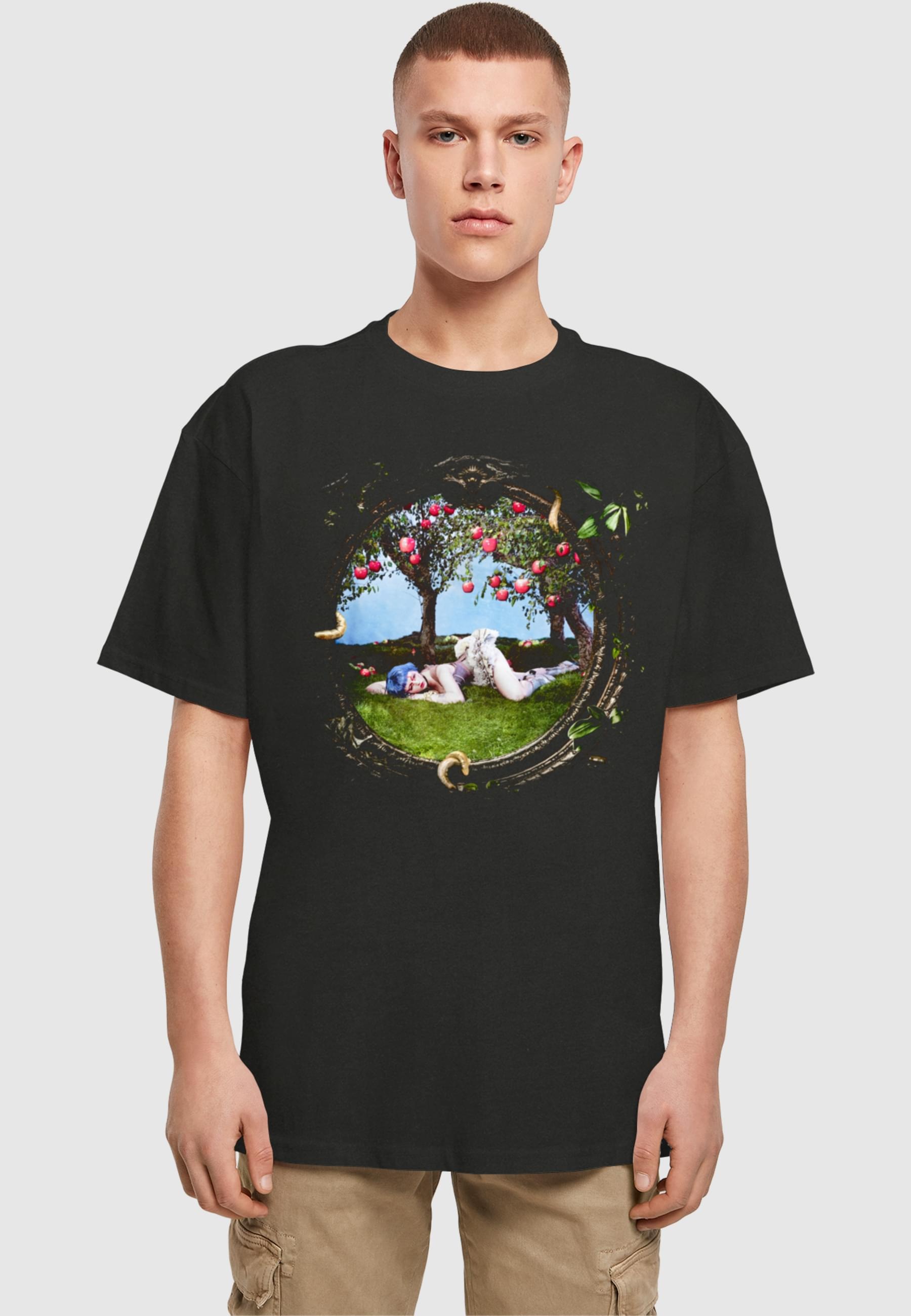 Merchcode T-Shirt »Merchcode Ashnikko - Apple Picture Oversized Tee«, (1 tlg.)