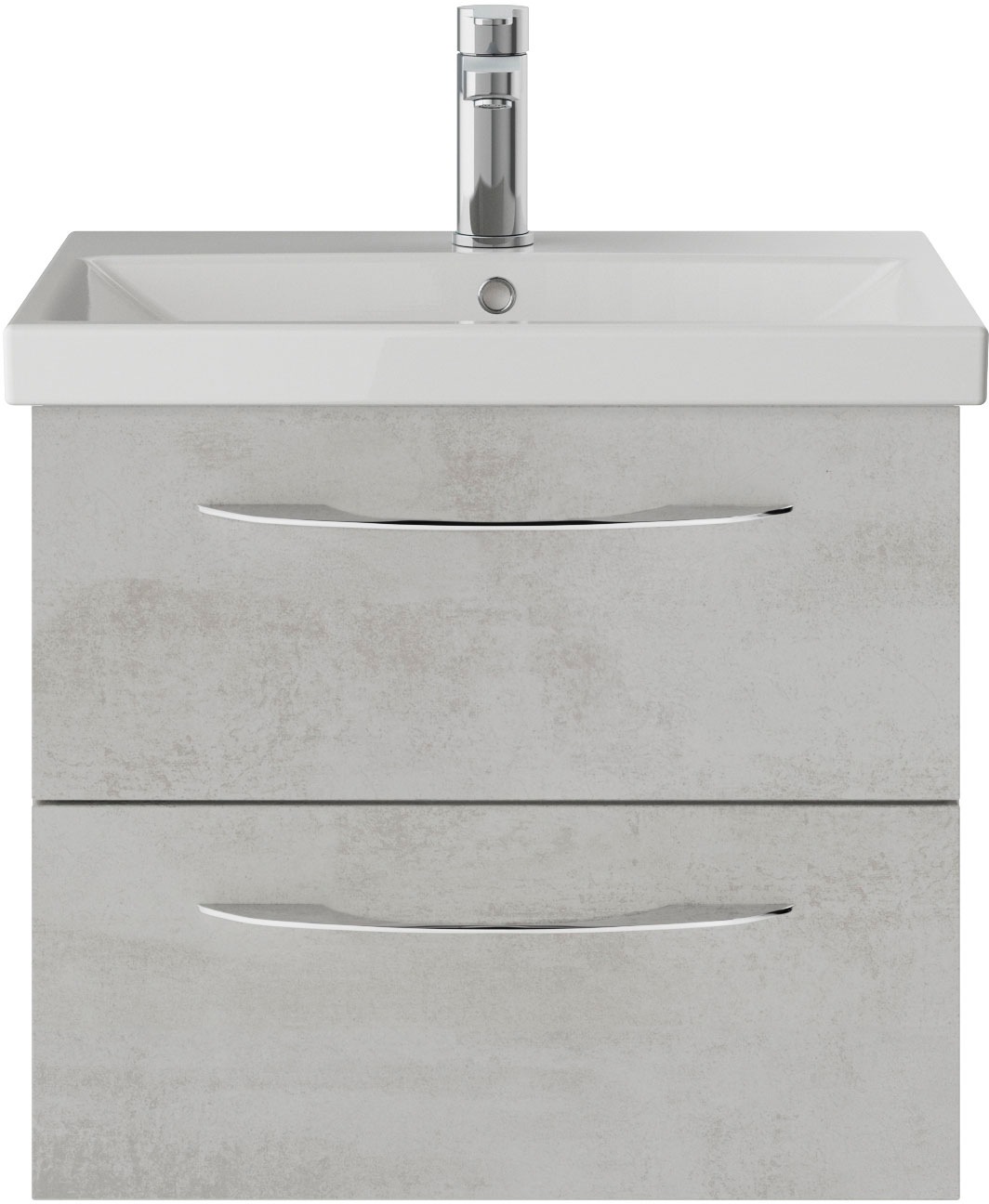 Saphir Badmöbel-Set »Serie 4035 2-teilig, Keramikwaschtisch mit LED-Spiegelschrank«, (Set), 60 cm breit, inkl. Türdämpfer, 2 Schubladen, 2 Türen, 2 Einlegeböden